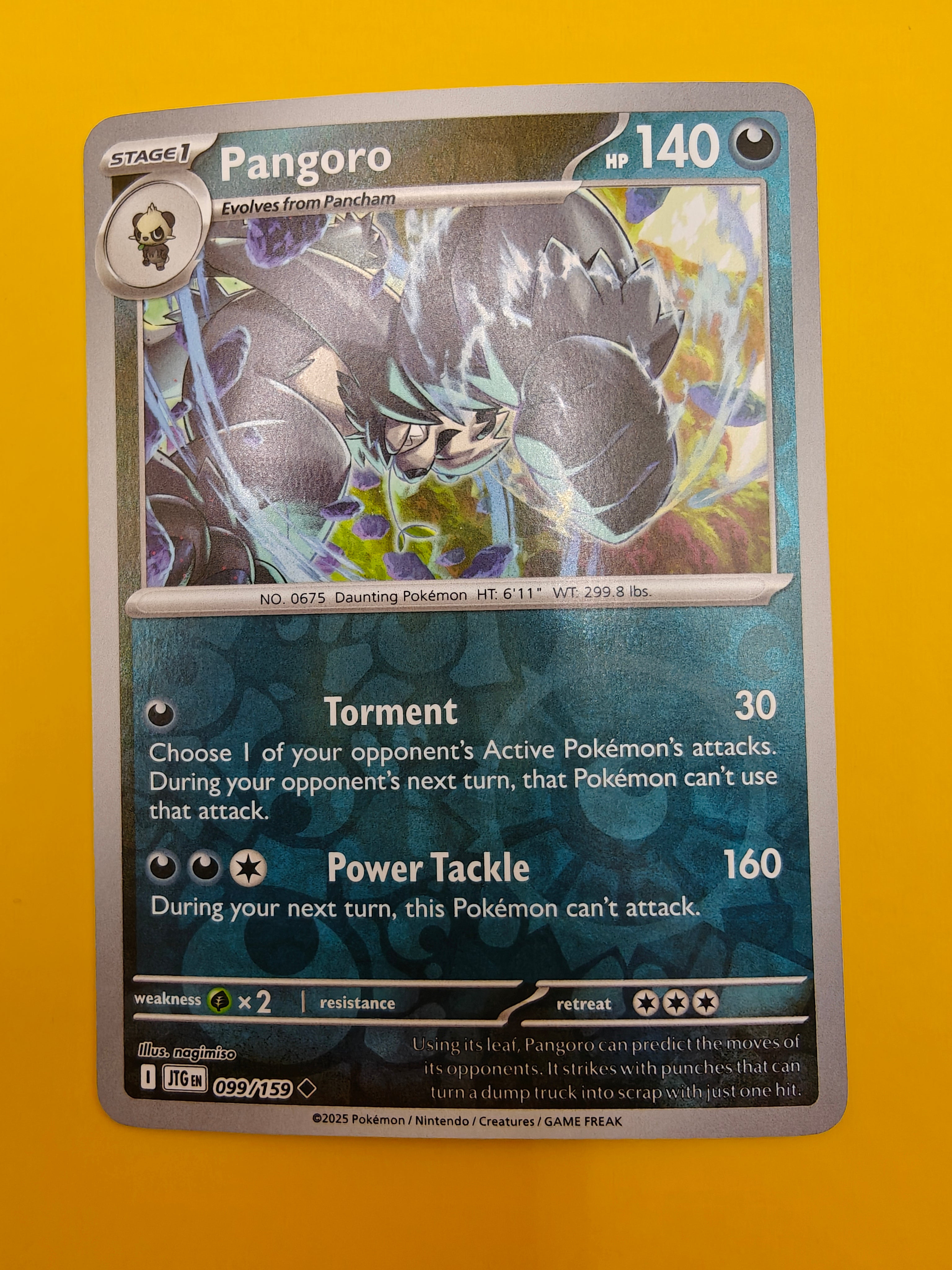 Pangoro Reverse Holo - Journey Together