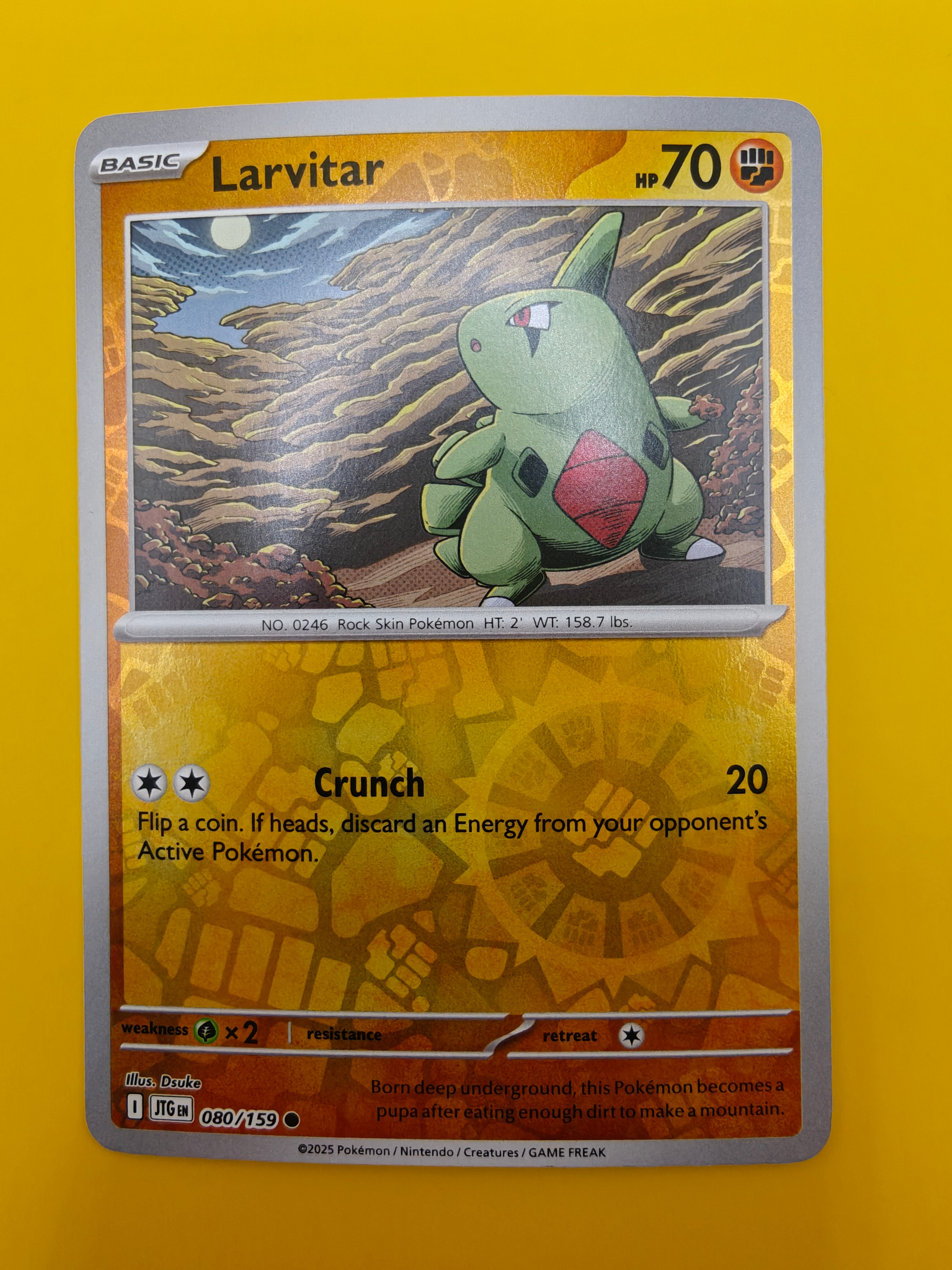 Larvitar Reverse Holo - Journey Together