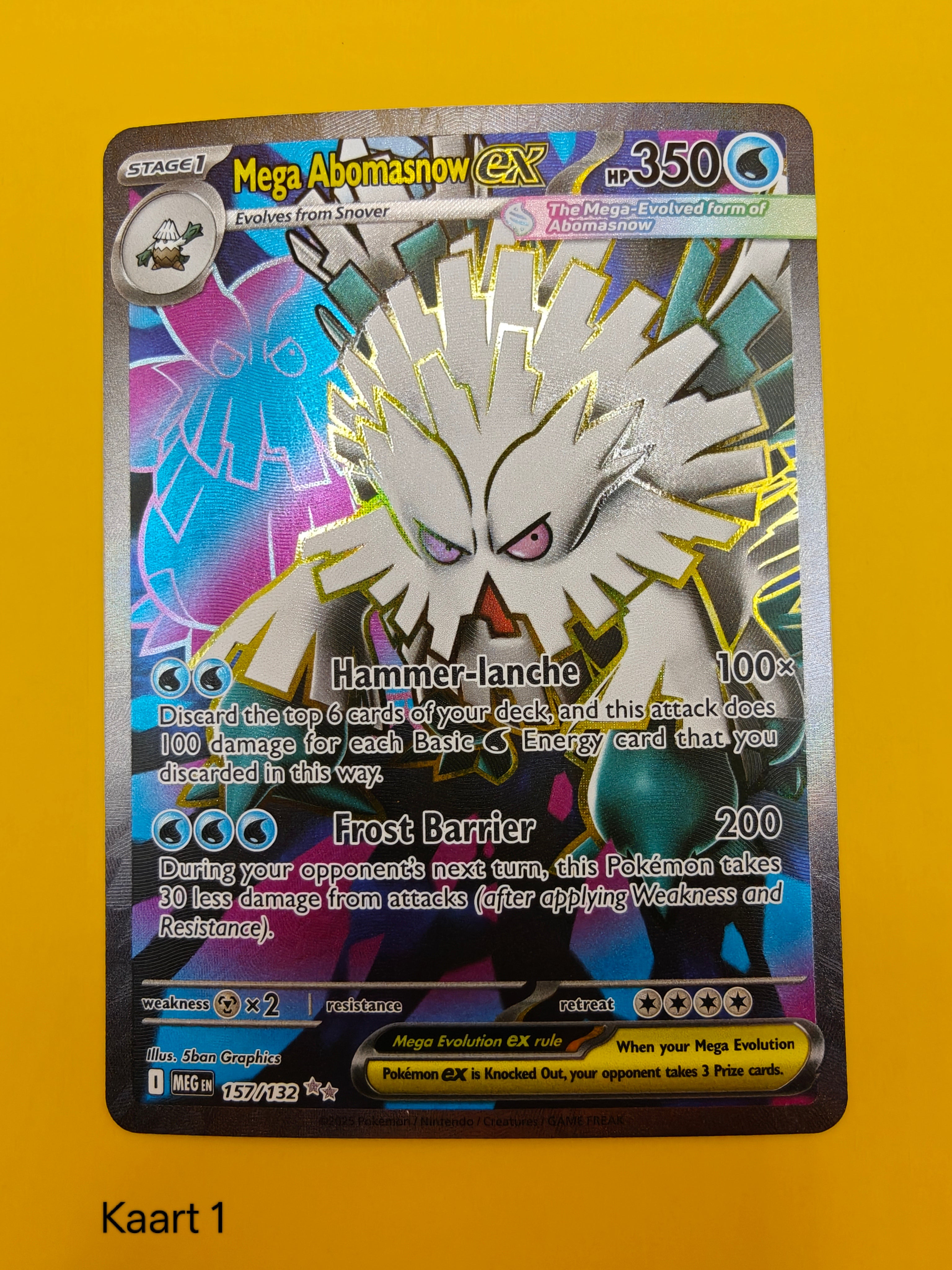 Mega Abomasnow ex Full Art - Mega Evolution Base Set