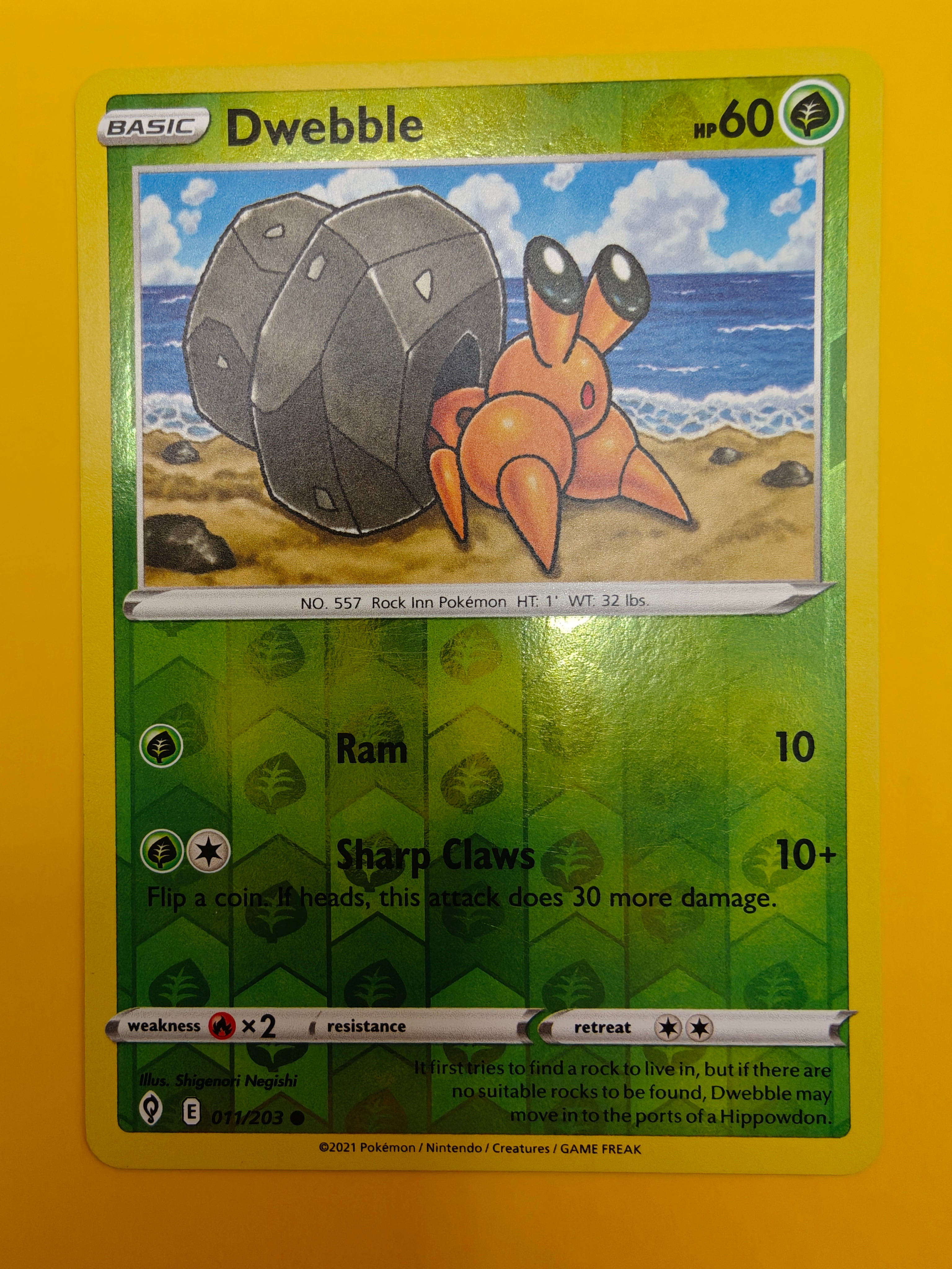 Dwebble Reverse Holo - Evolving Skies