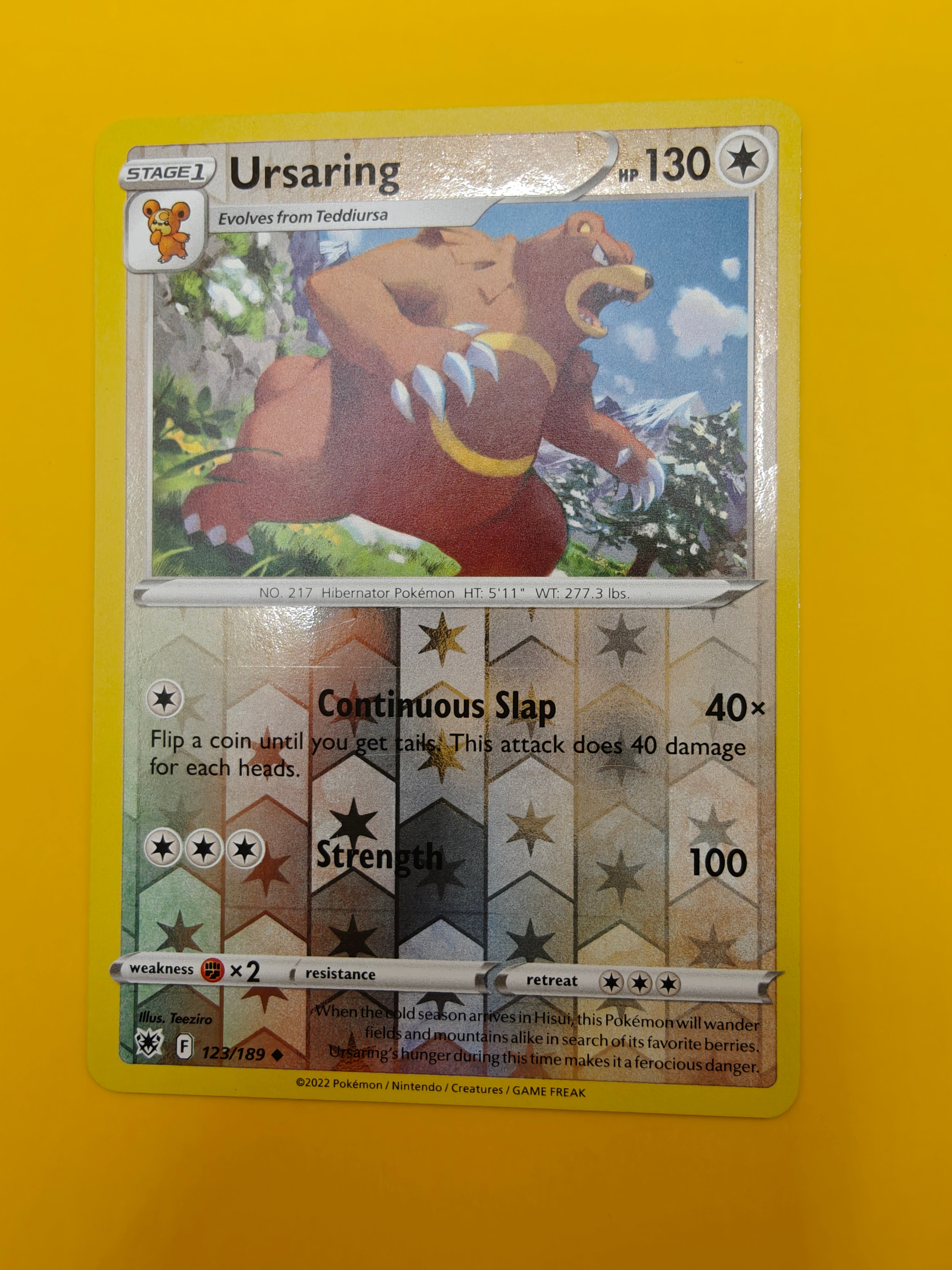 Ursaring Reverse Holo - Astral Radiance