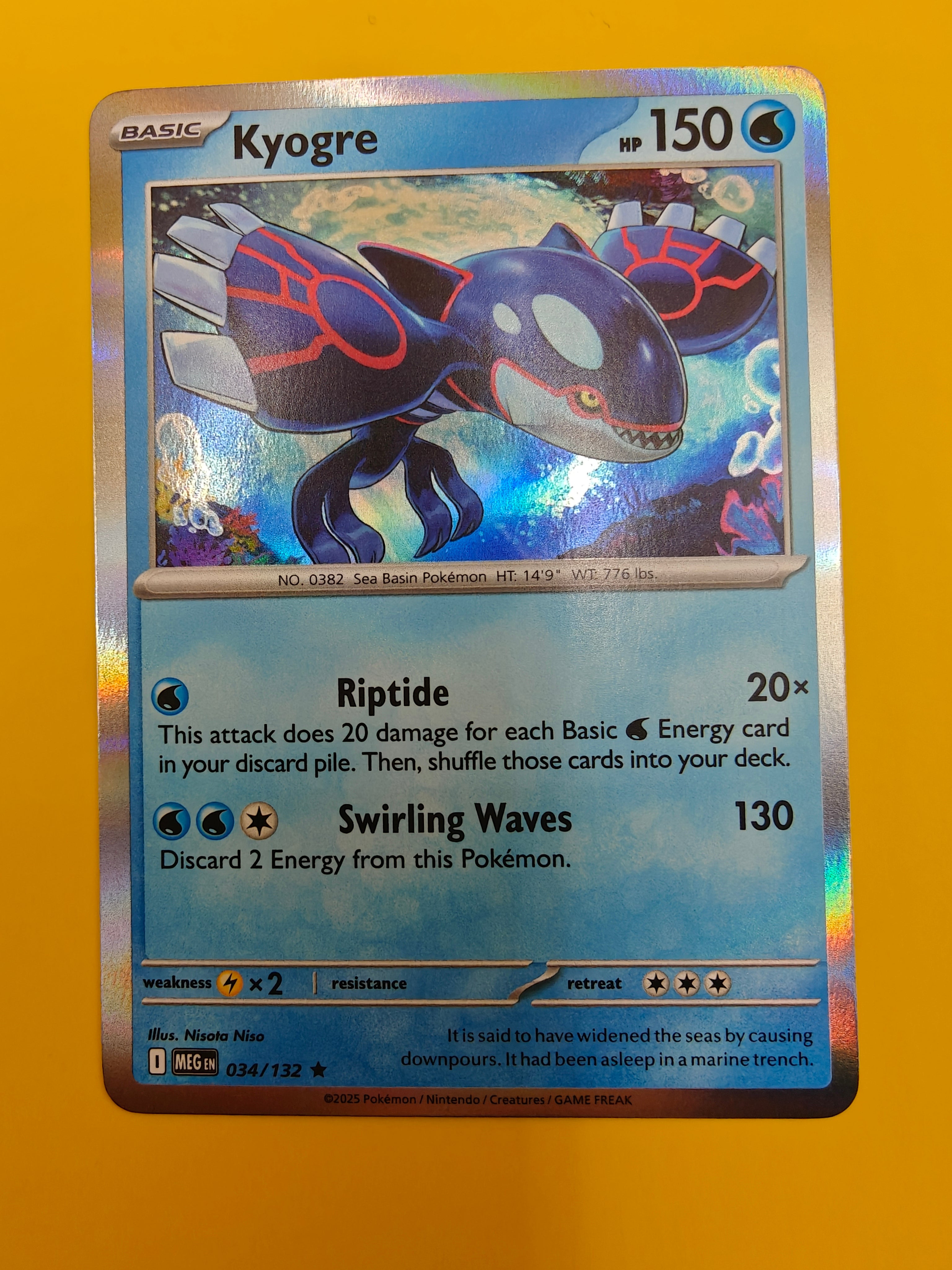 Kyogre Holo - Mega Evolution Base Set