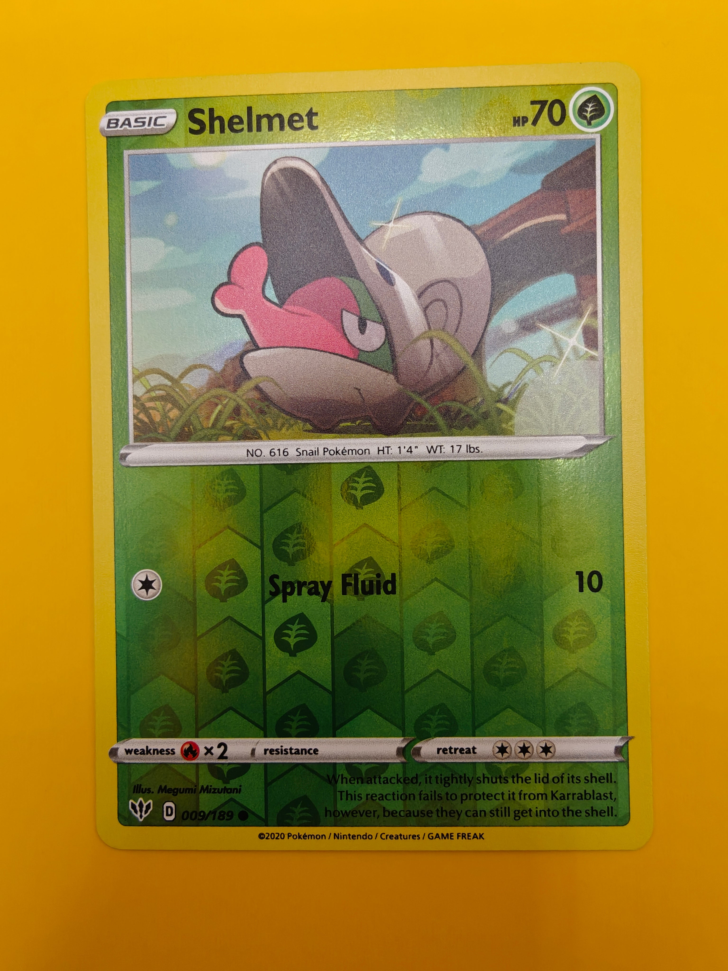 Shelmet Reverse Holo - Darkness Ablaze