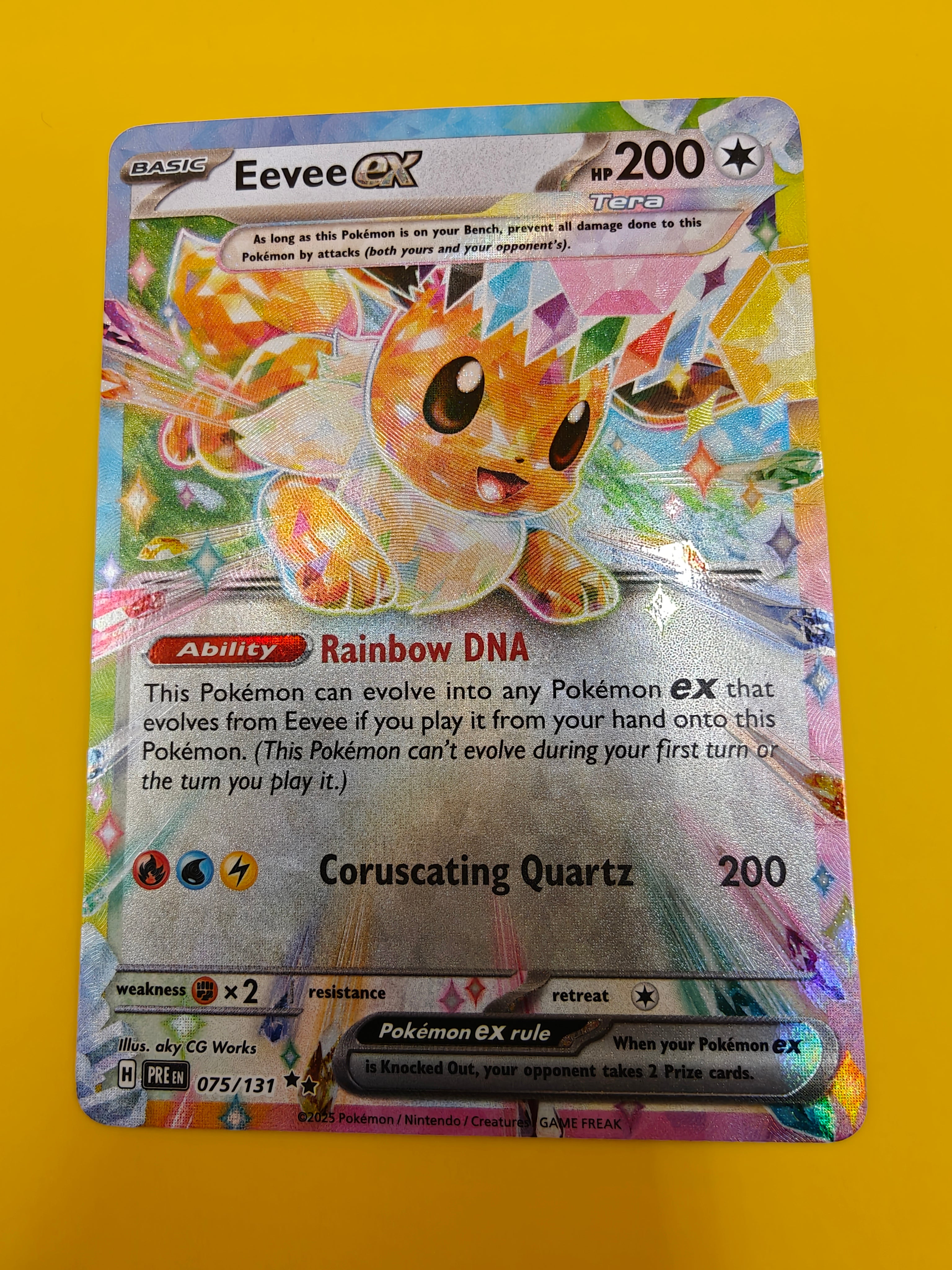 Eevee ex - Prismatic Evolutions
