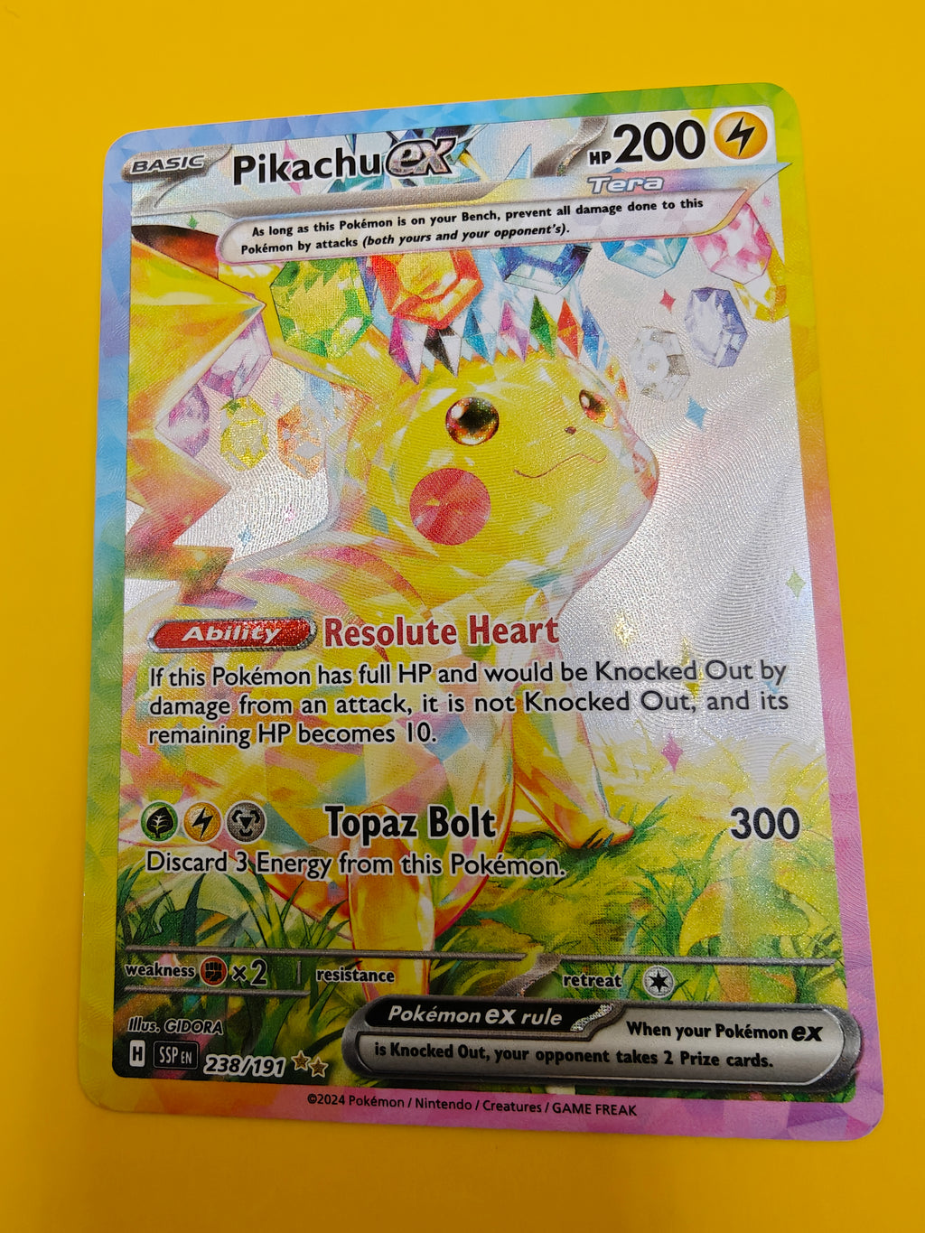 Pikachu ex SIR - Surging Sparks