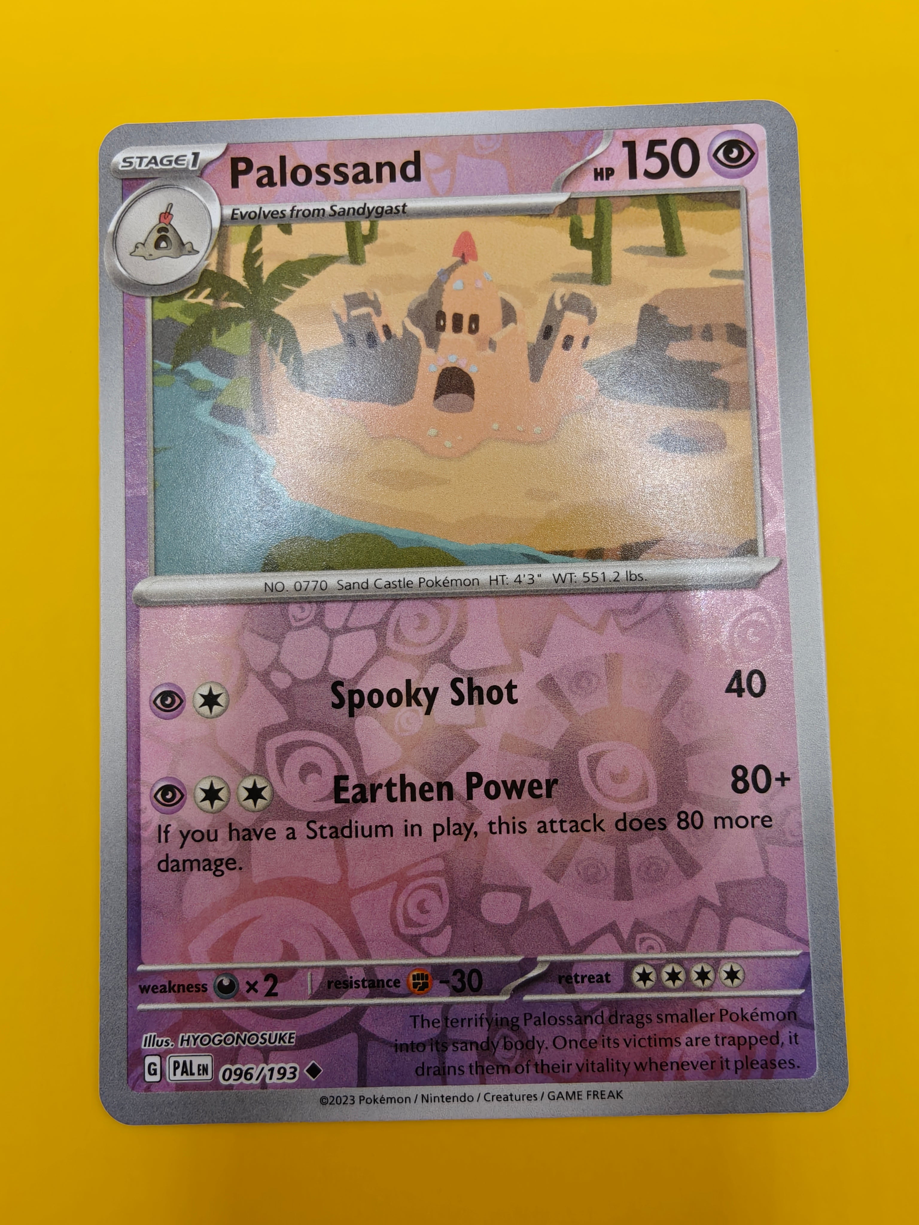 Palossand Reverse Holo - Paldea Evolved
