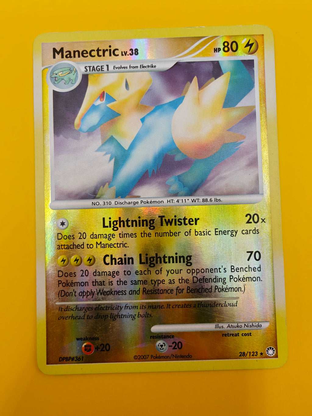 Manectric Lv.38 Reverse Holo - Mysterious Treasures
