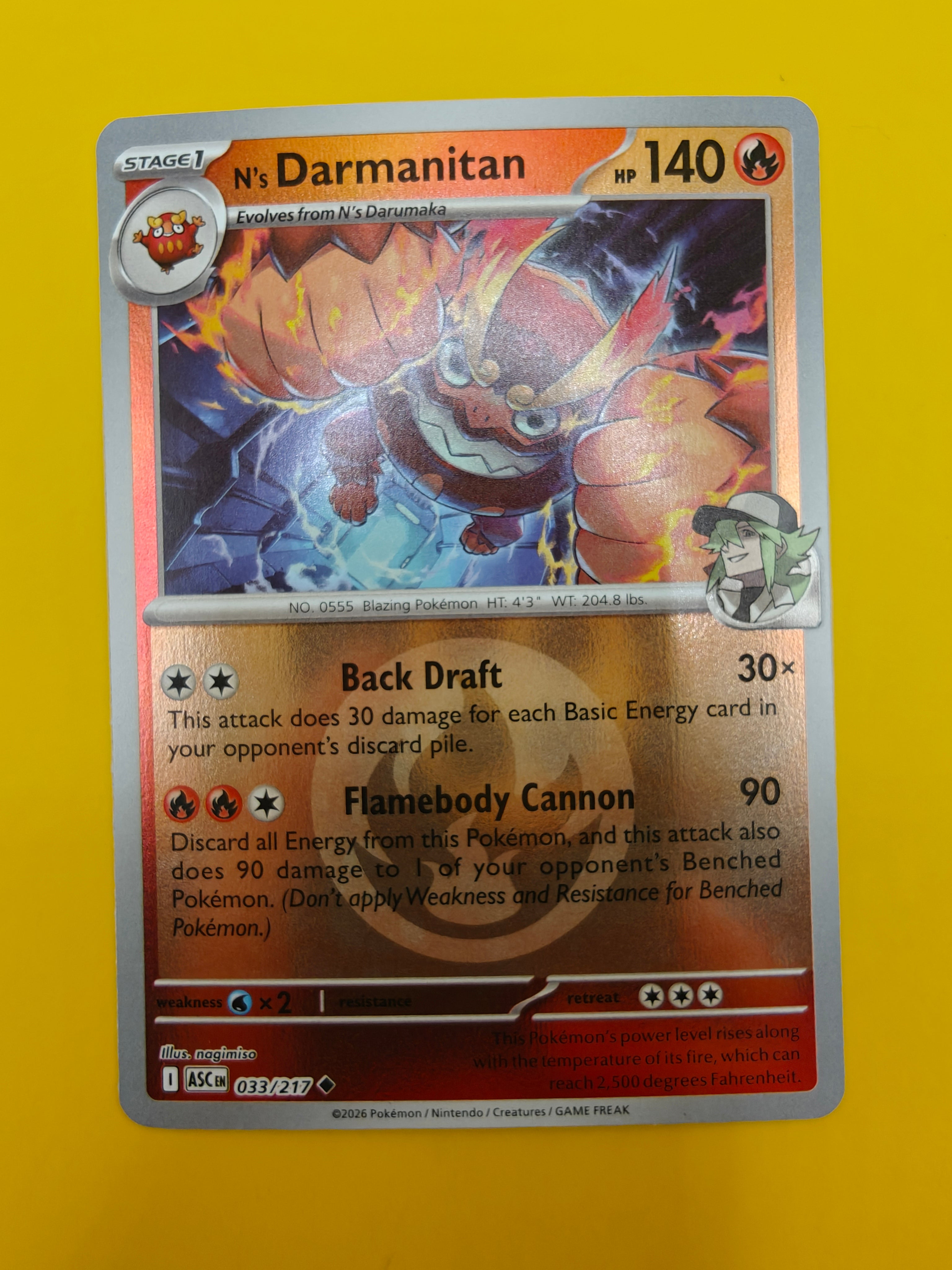 N's Darmanitan Energy Stamp - Ascended Heroes