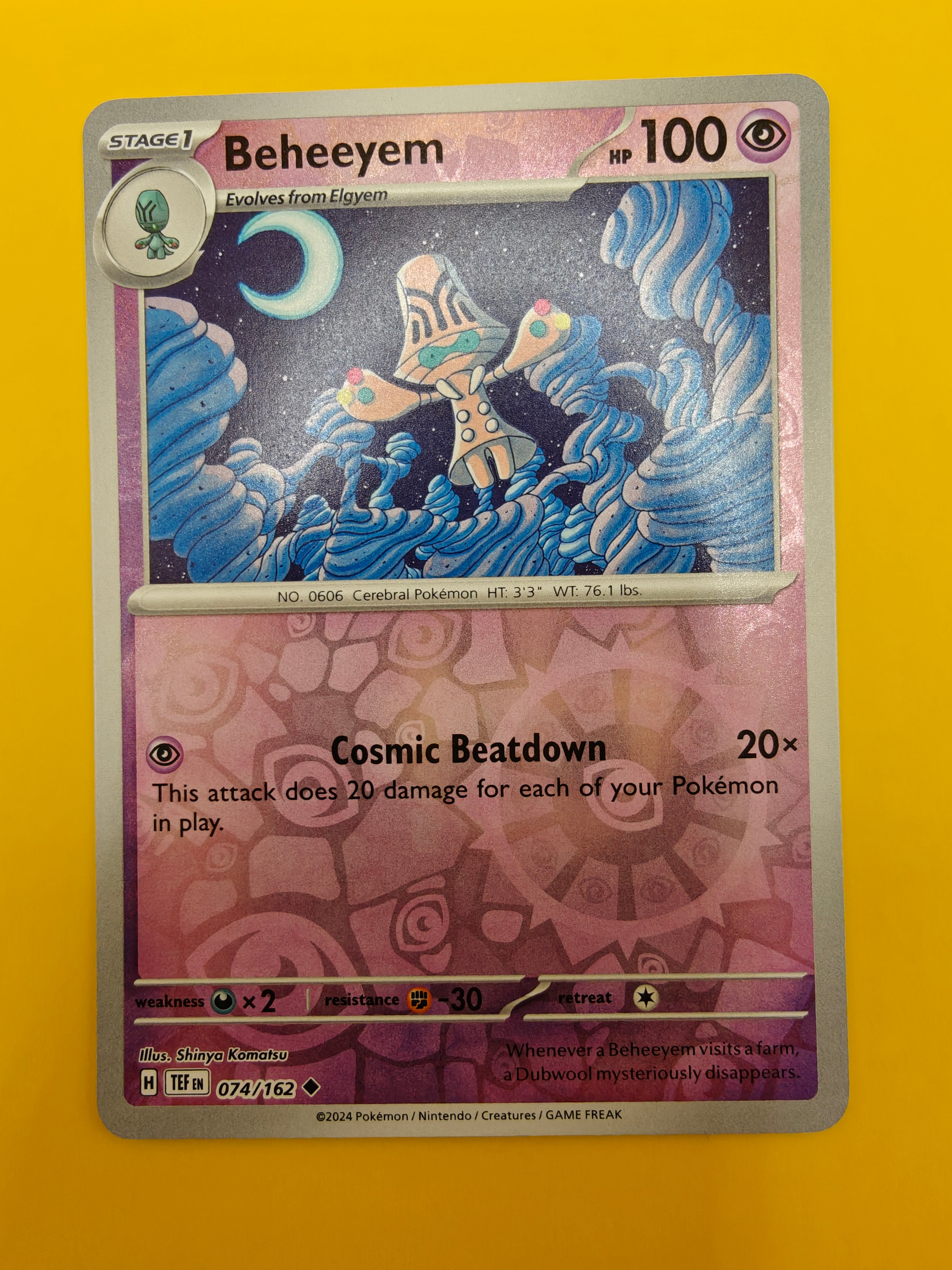 Beheeyem Reverse Holo - Temporal Forces