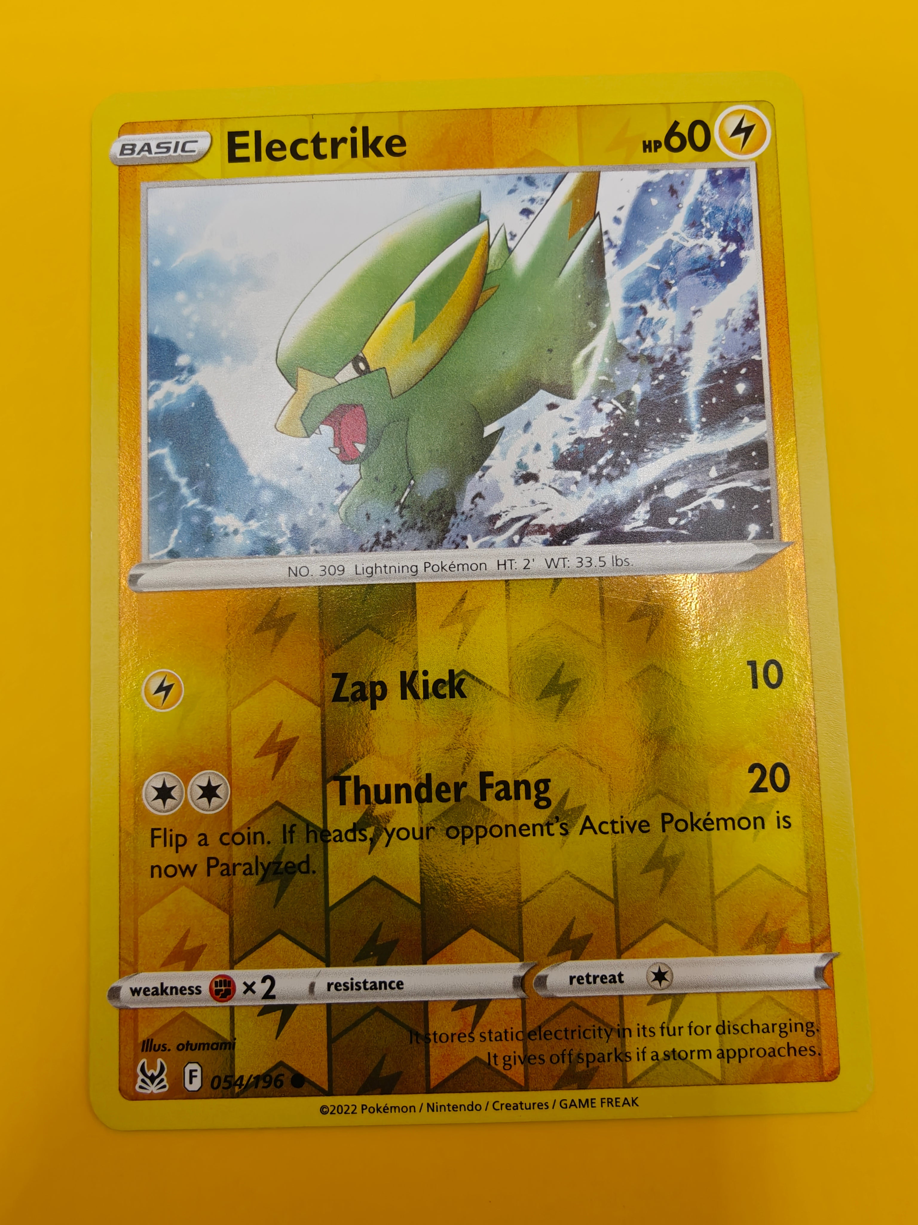 Electrike Reverse Holo - Lost Origin