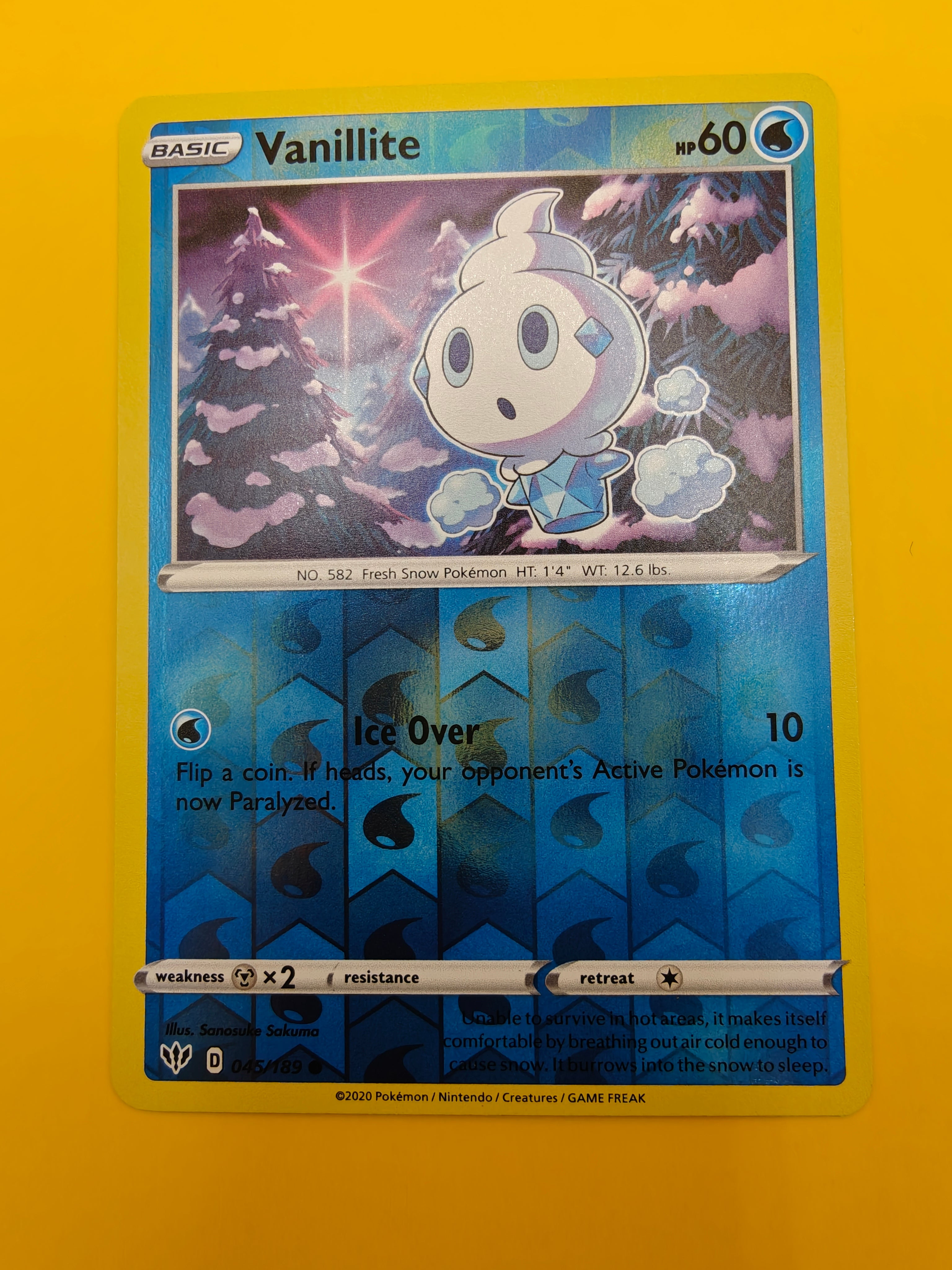 Vanillite Reverse Holo - Darkness Ablaze