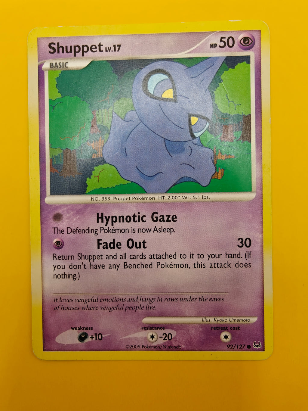 Shuppet Lv.17 - Platinum Base Set