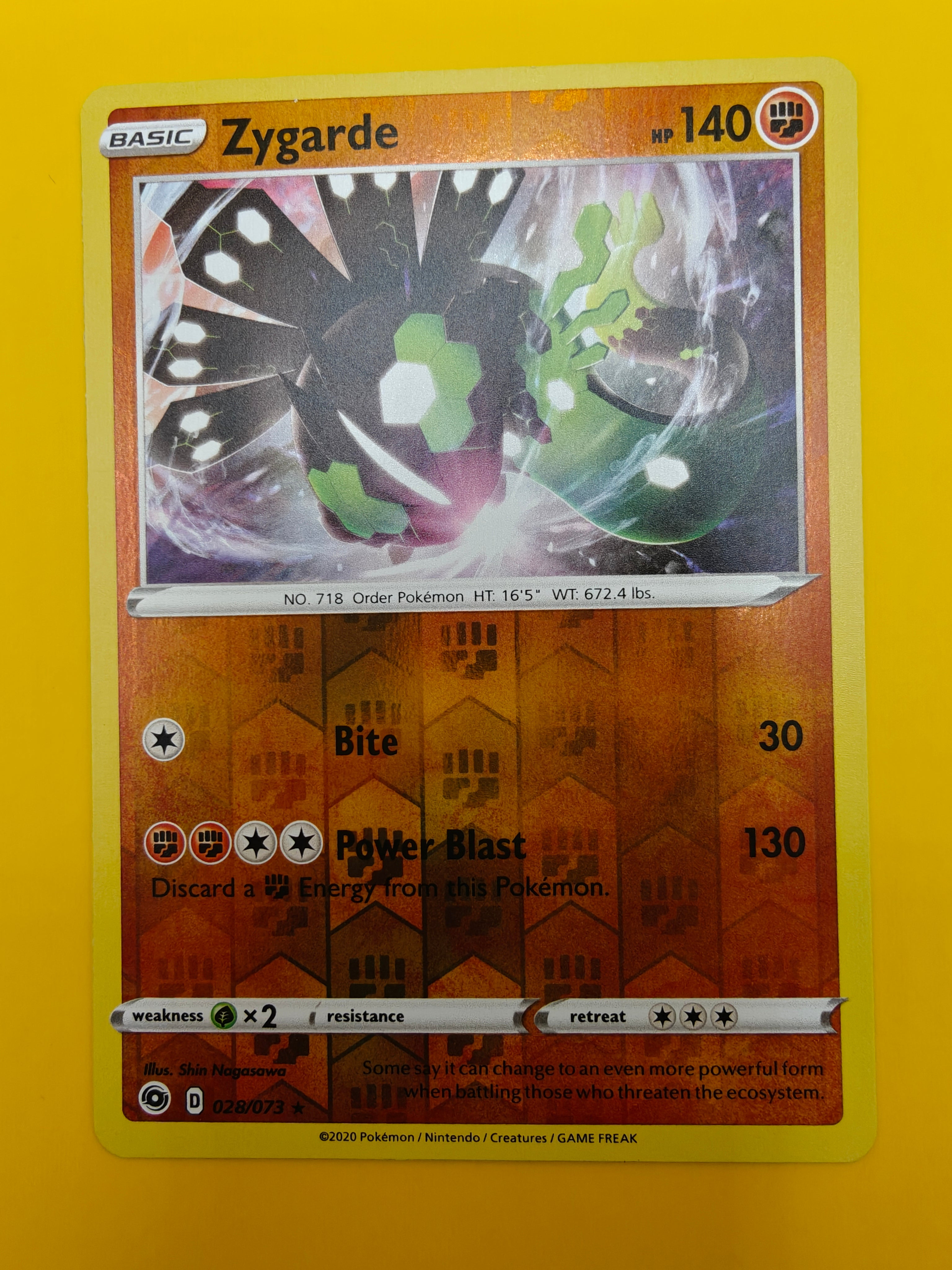 Zygarde Reverse Holo - Champions Path