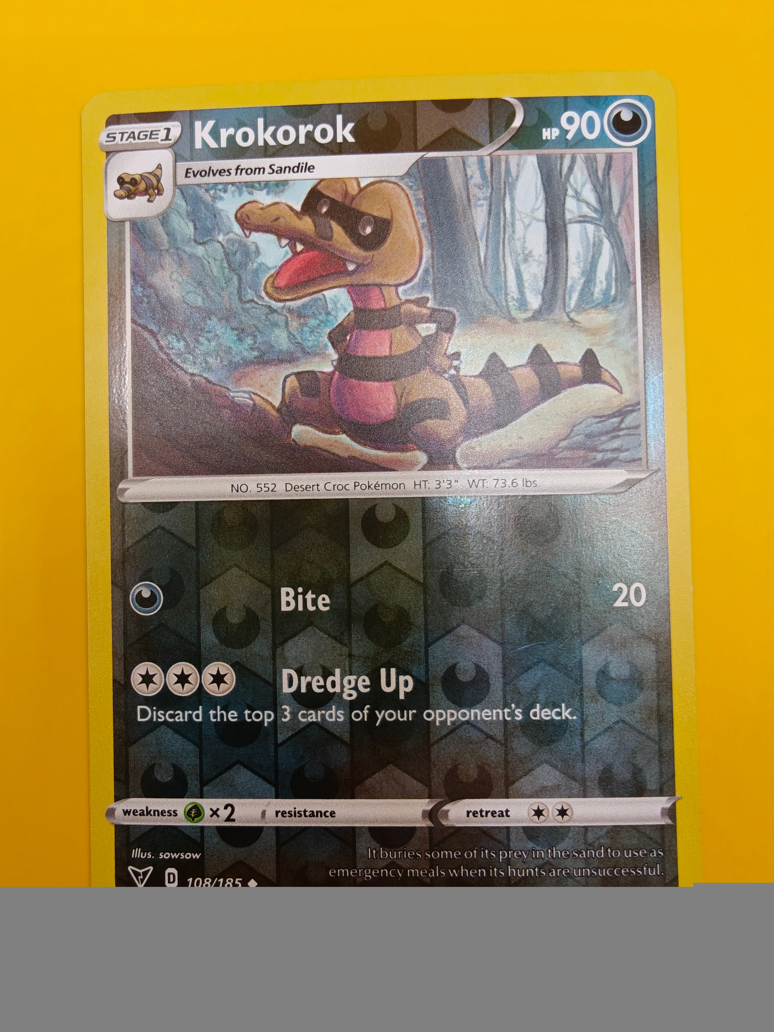 Krokorok Reverse Holo - Vivid Voltage