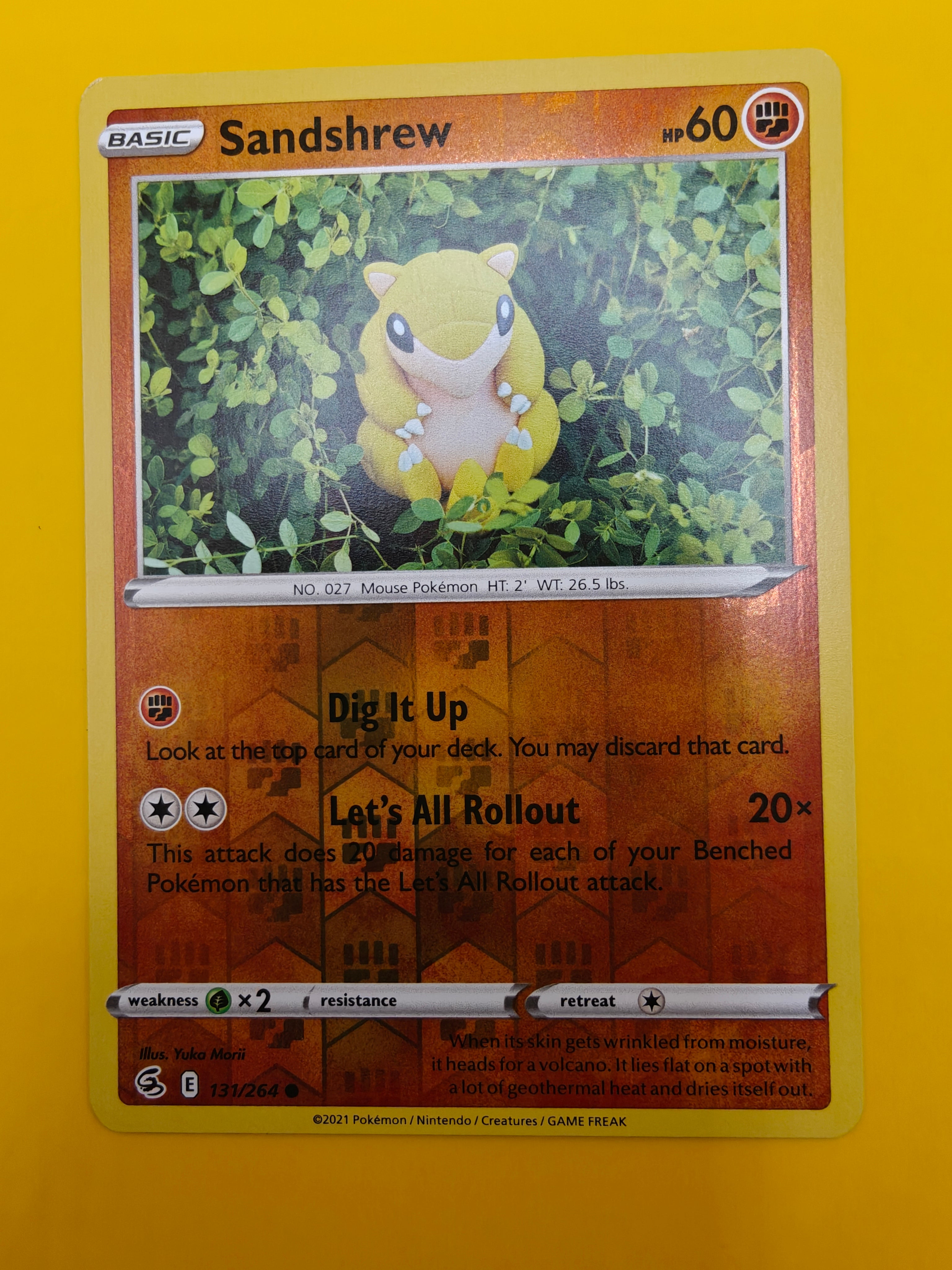 Sandshrew Reverse Holo - Fusion Strike