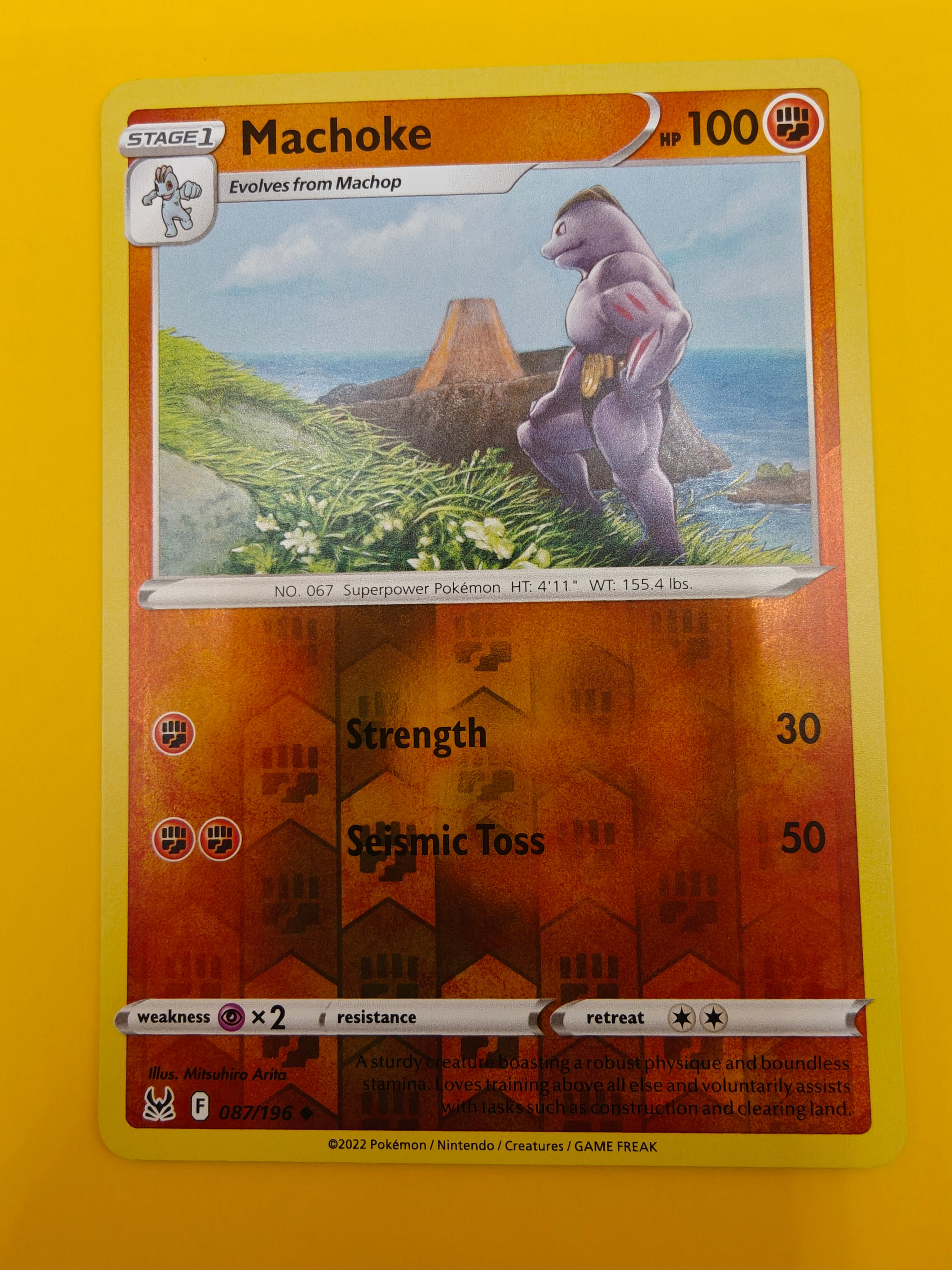 Machoke Reverse Holo - Lost Origin