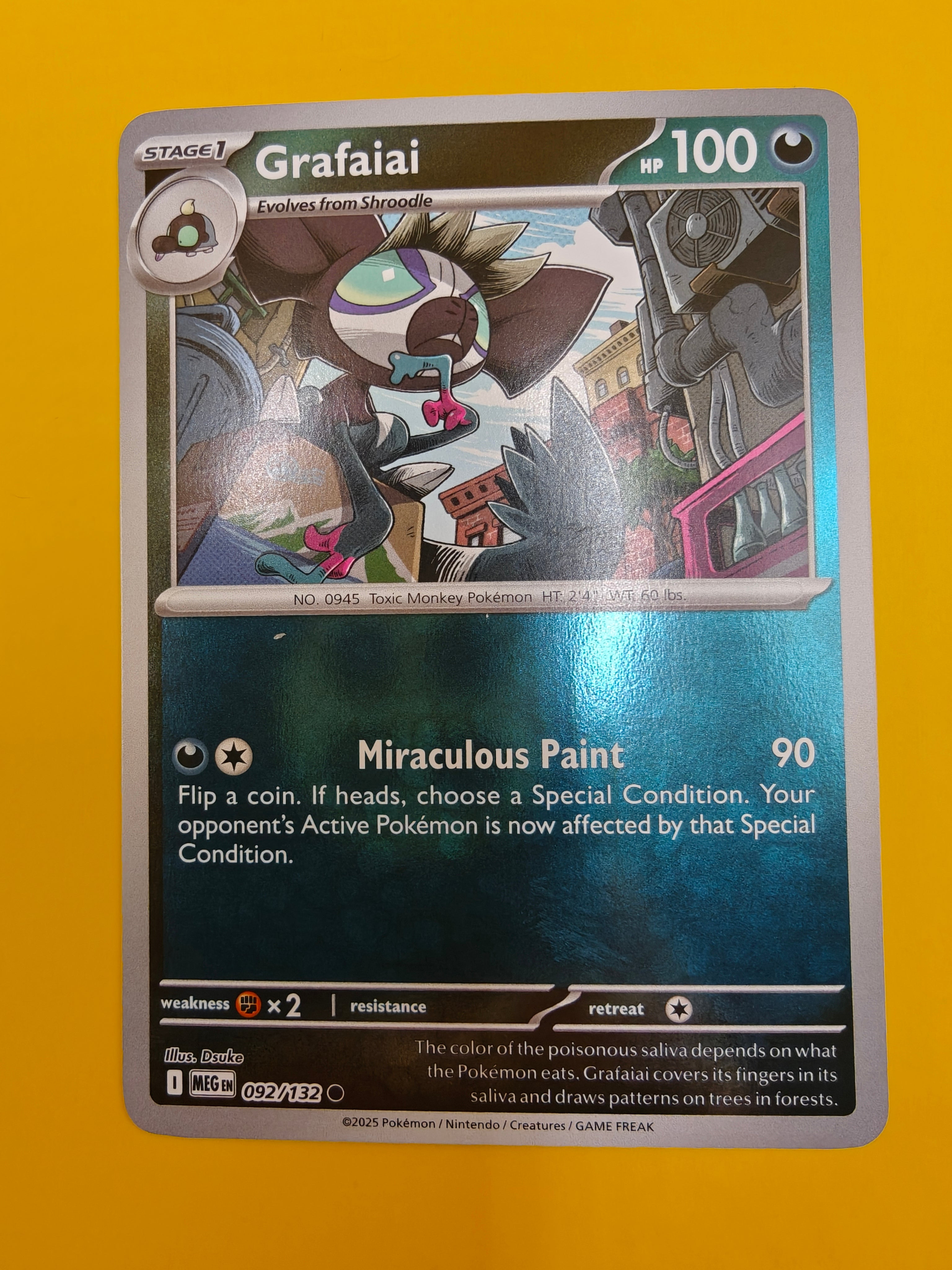 Grafaiai Reverse Holo - Mega Evolution Base Set