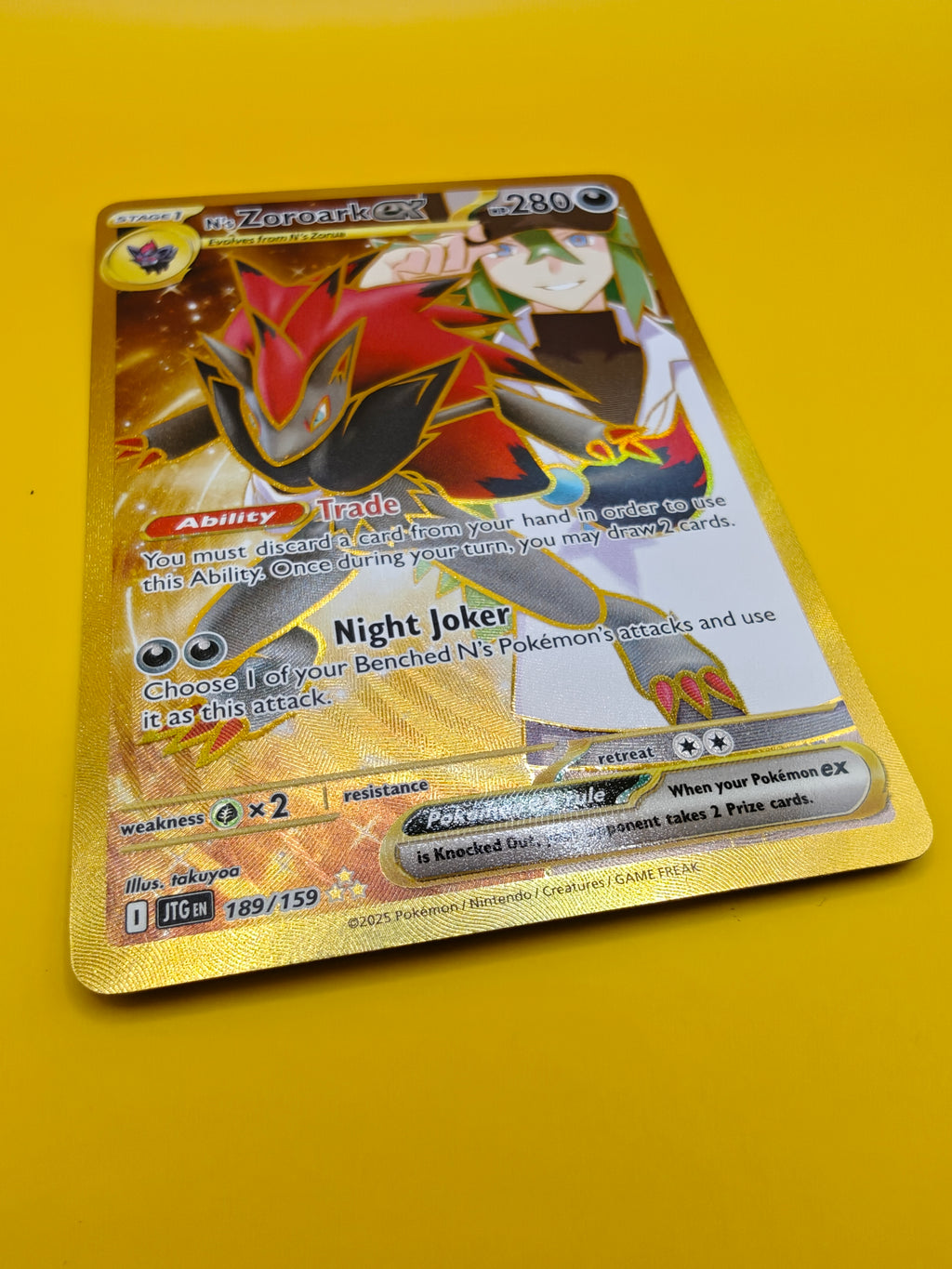 N's Zoroark ex Gold - Journey Together