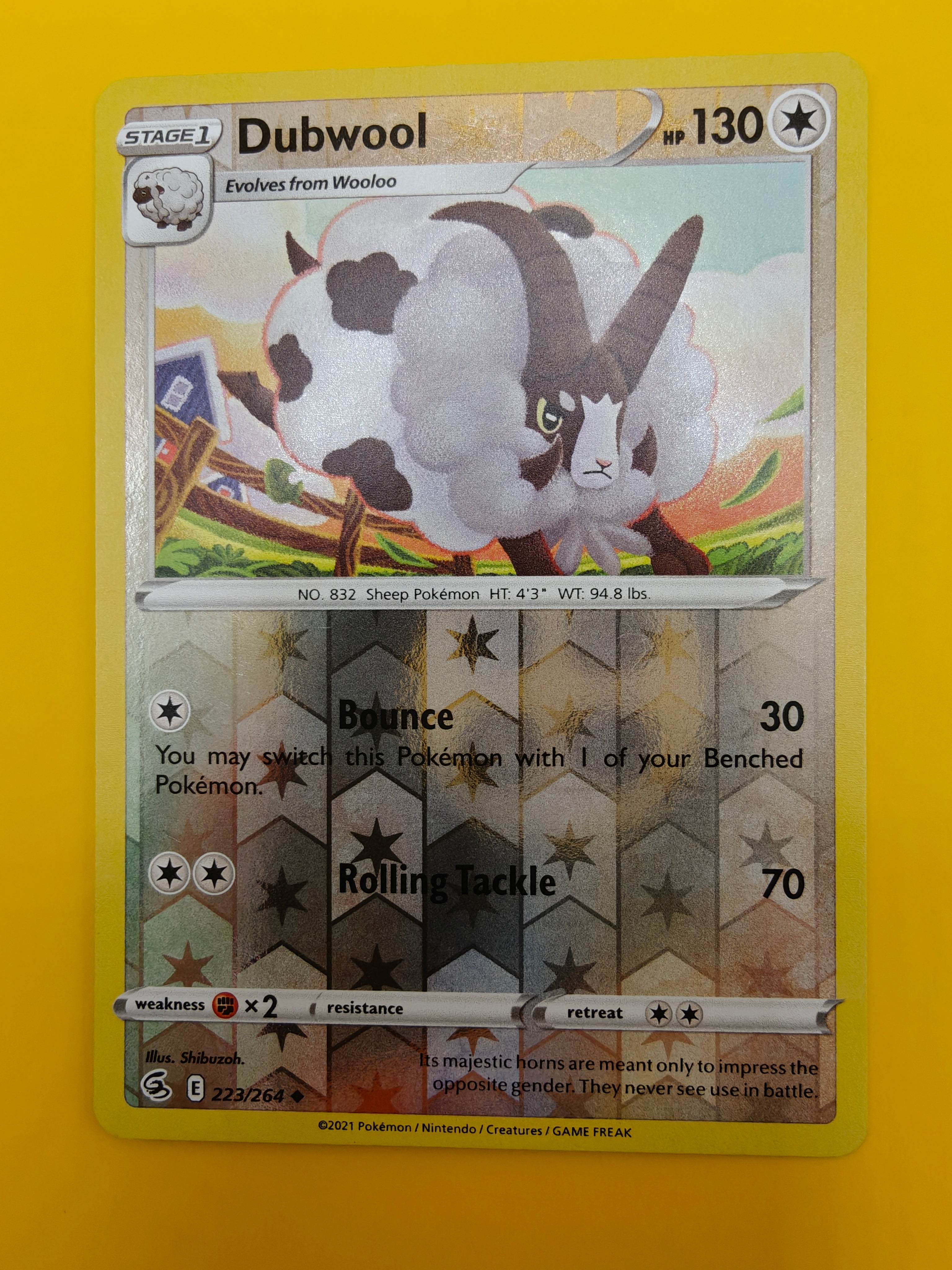 Dubwool Reverse Holo - Fusion Strike