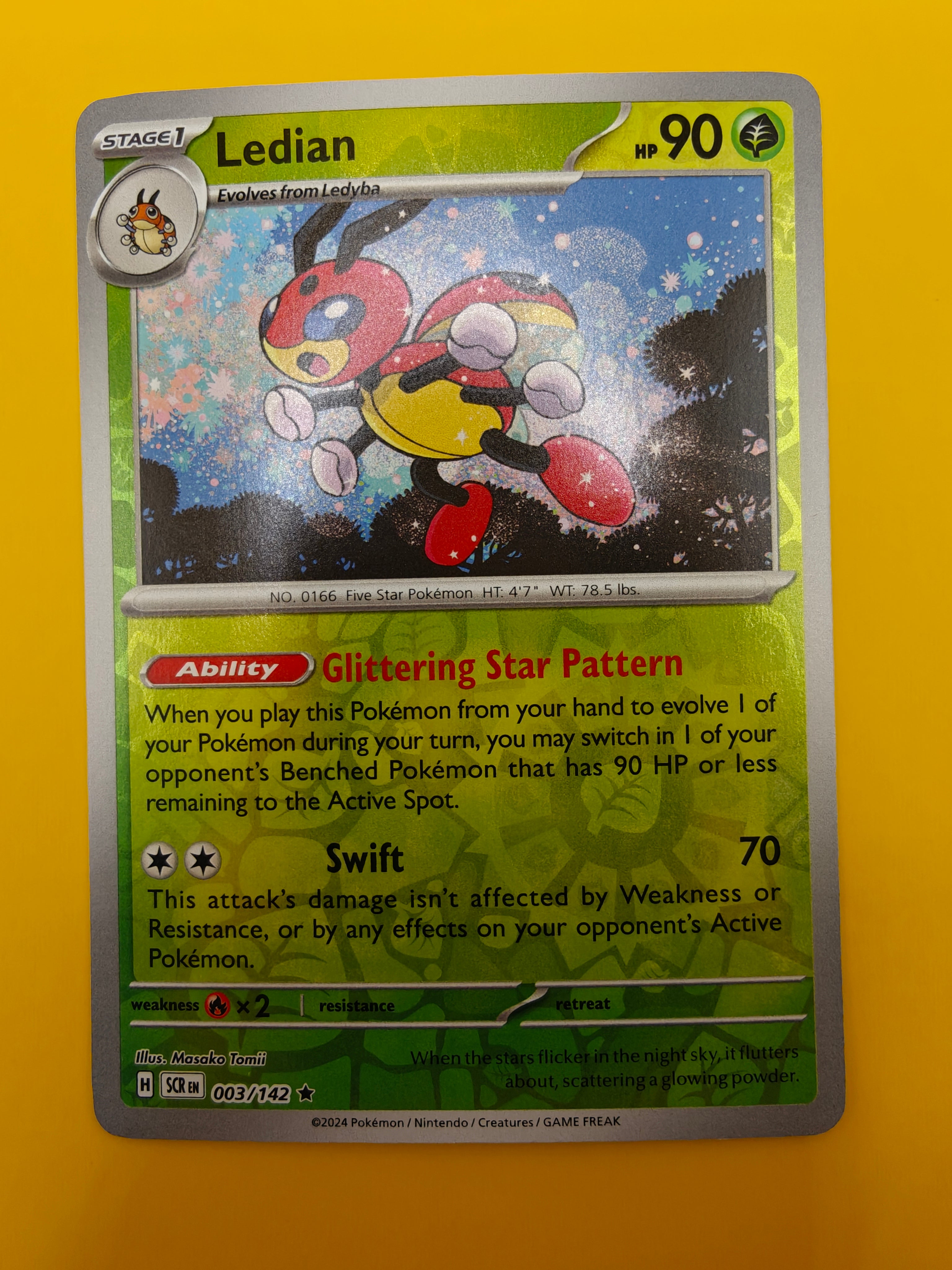 Ledian Reverse Holo - Stellar Crown