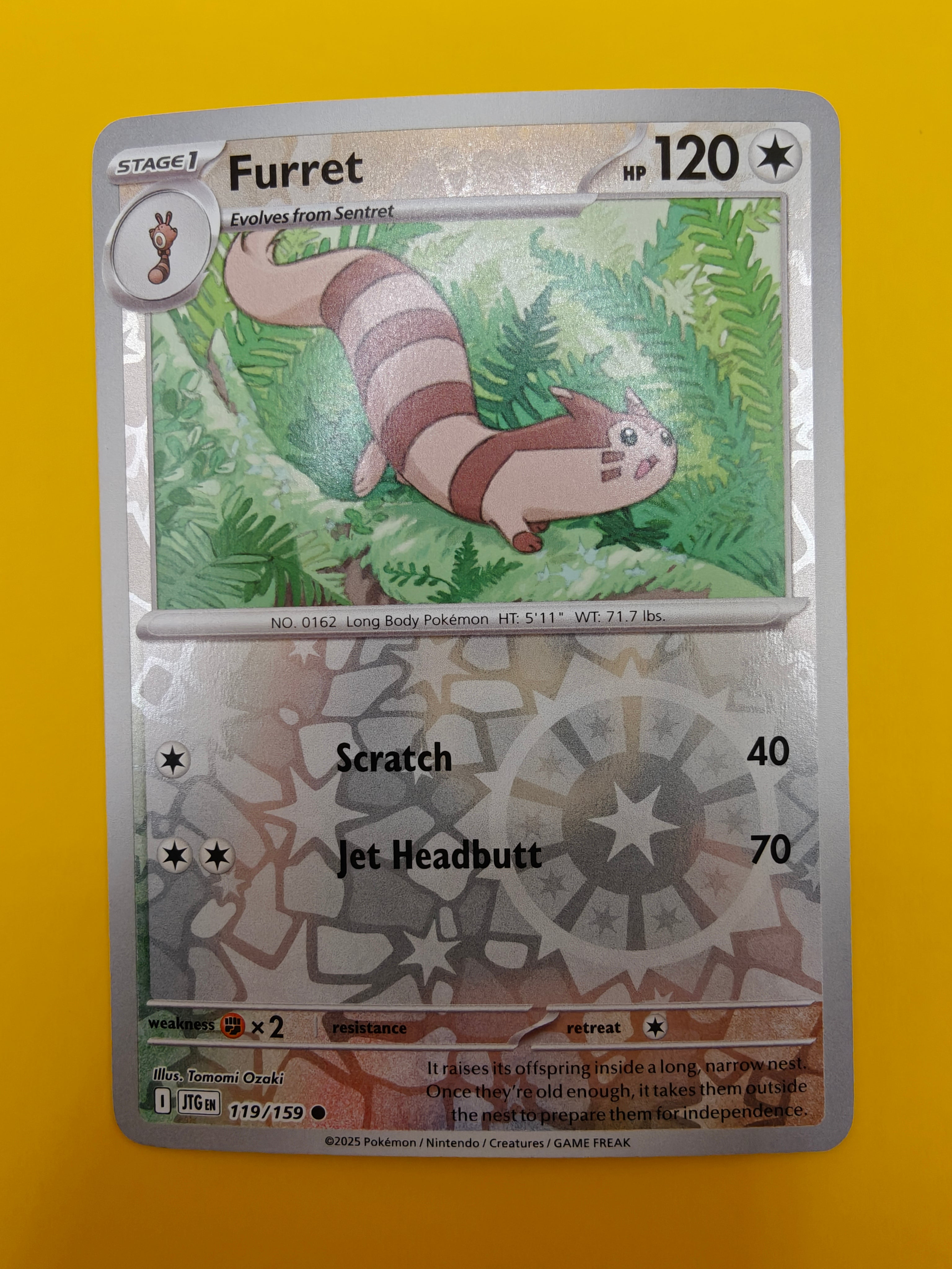 Furret Reverse Holo - Journey Together