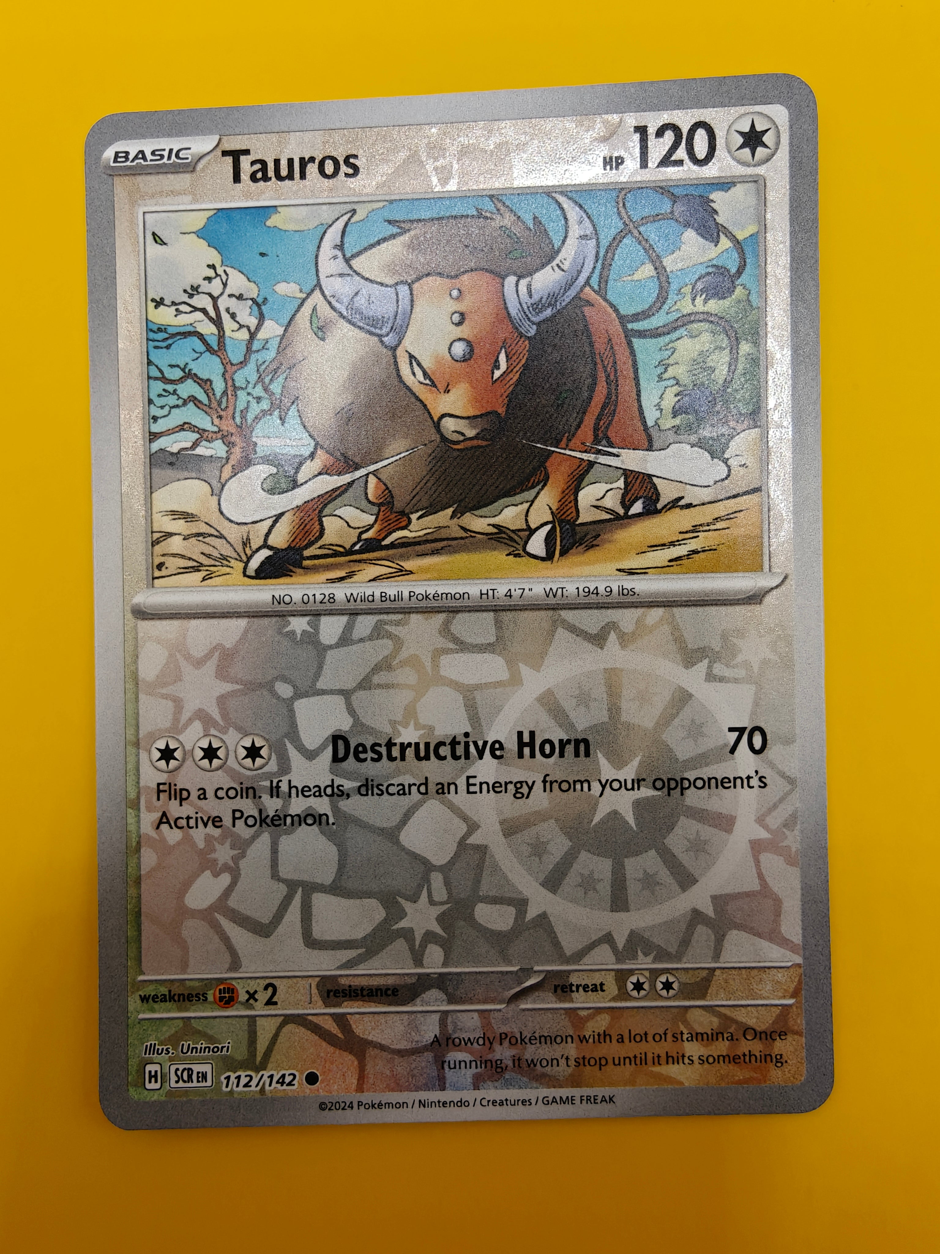 Tauros Reverse Holo - Stellar Crown