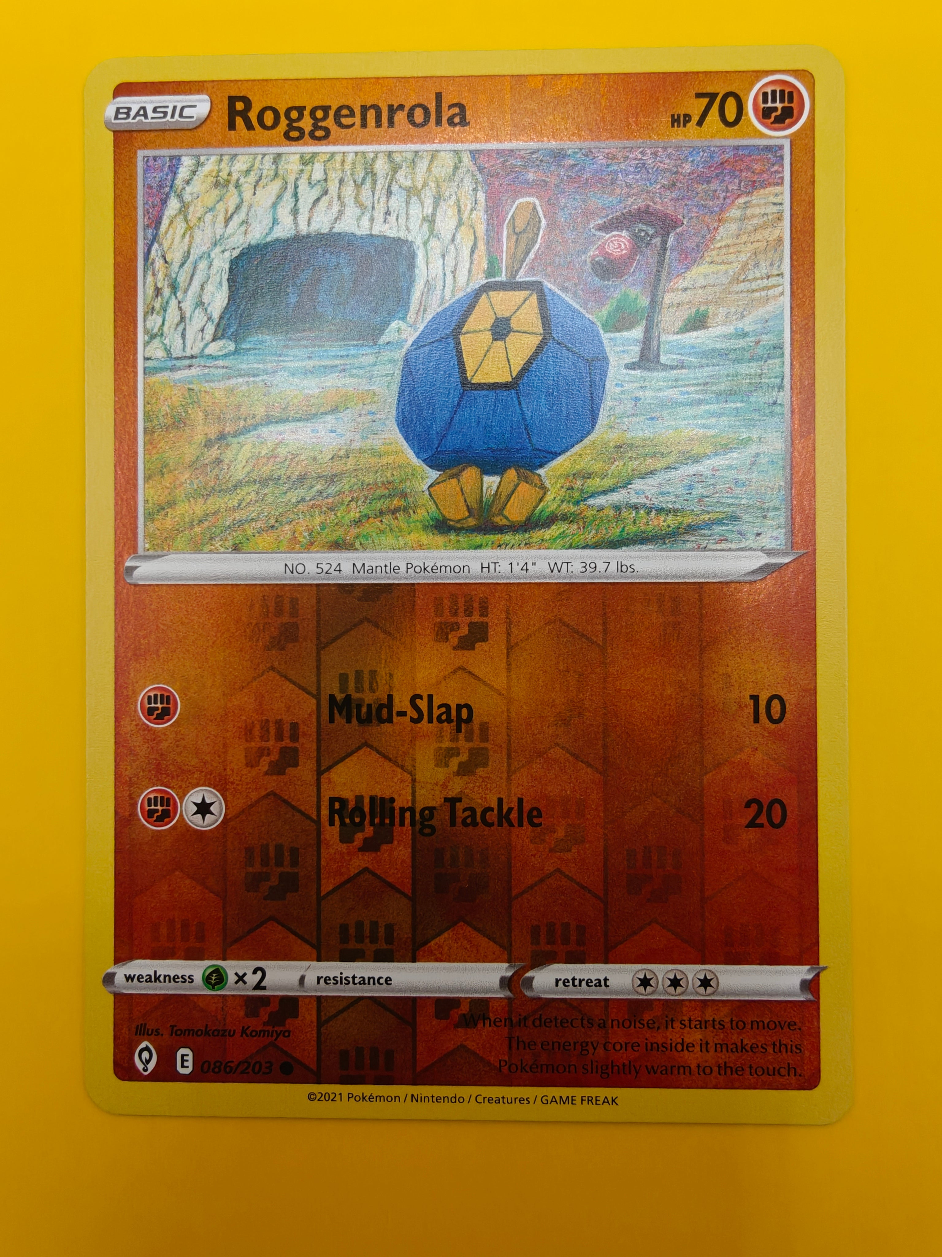 Roggenrola Reverse Holo - Evolving Skies