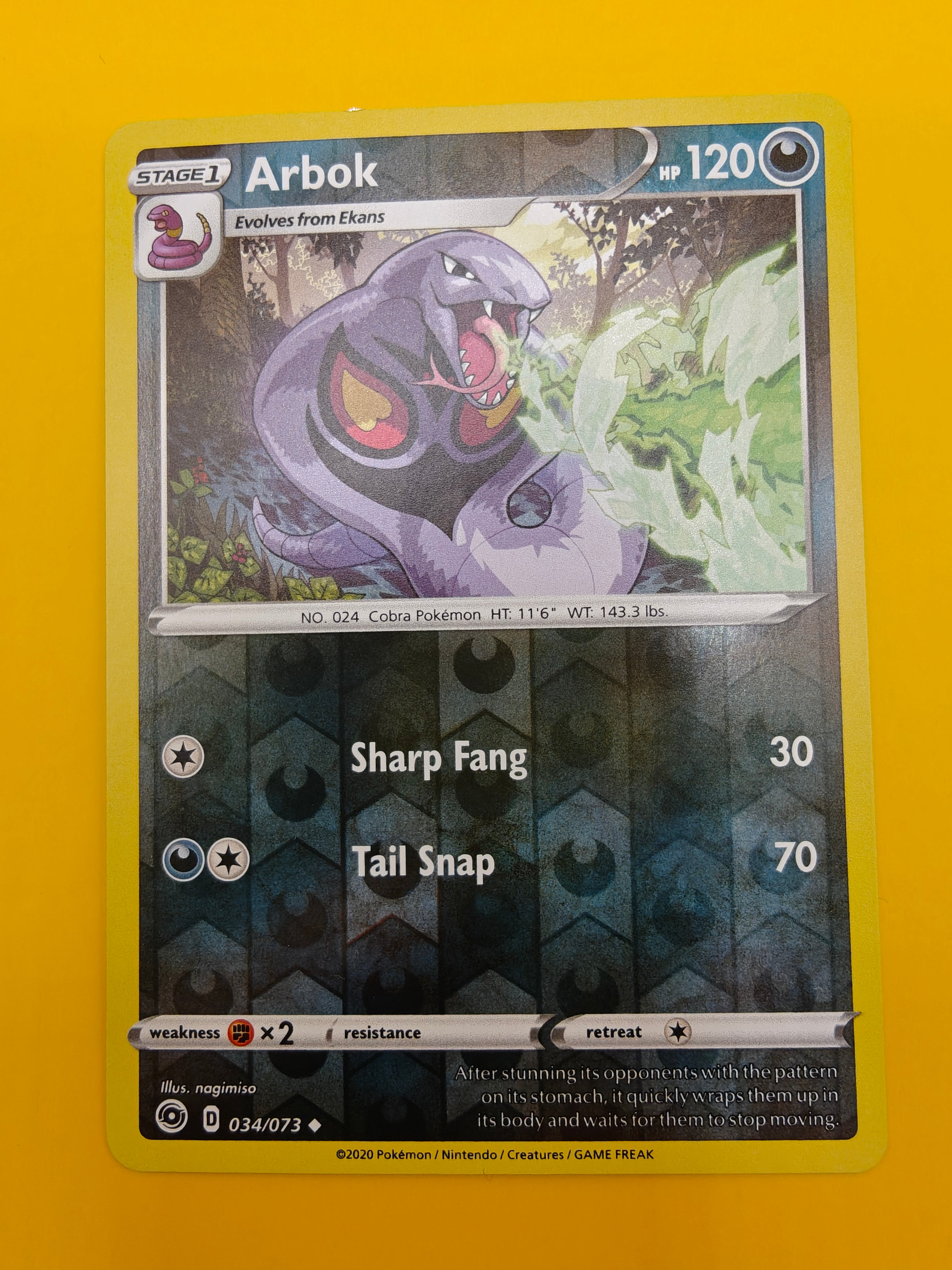 Arbok Reverse Holo - Champions Path