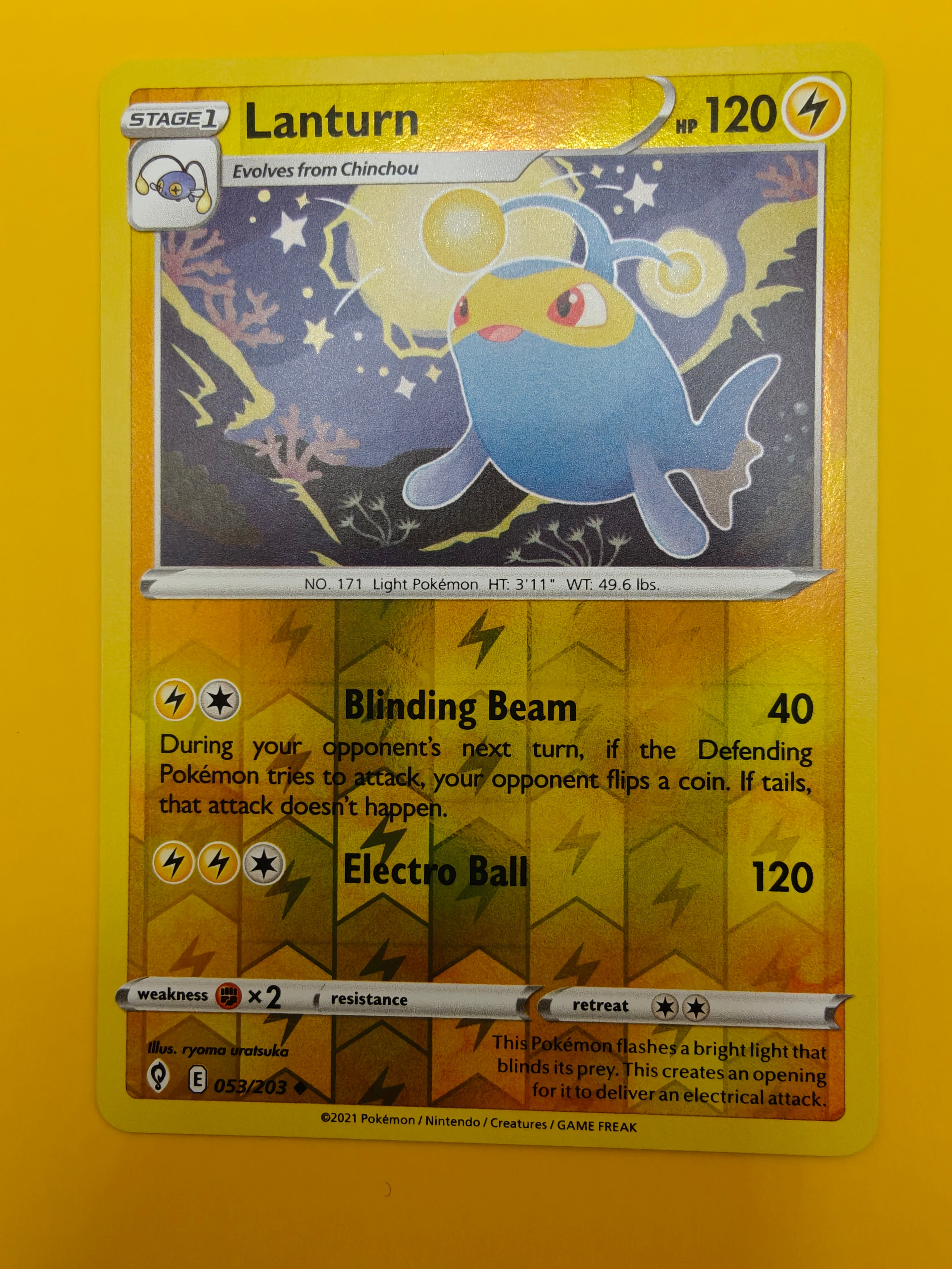 Lanturn Reverse Holo - Evolving Skies