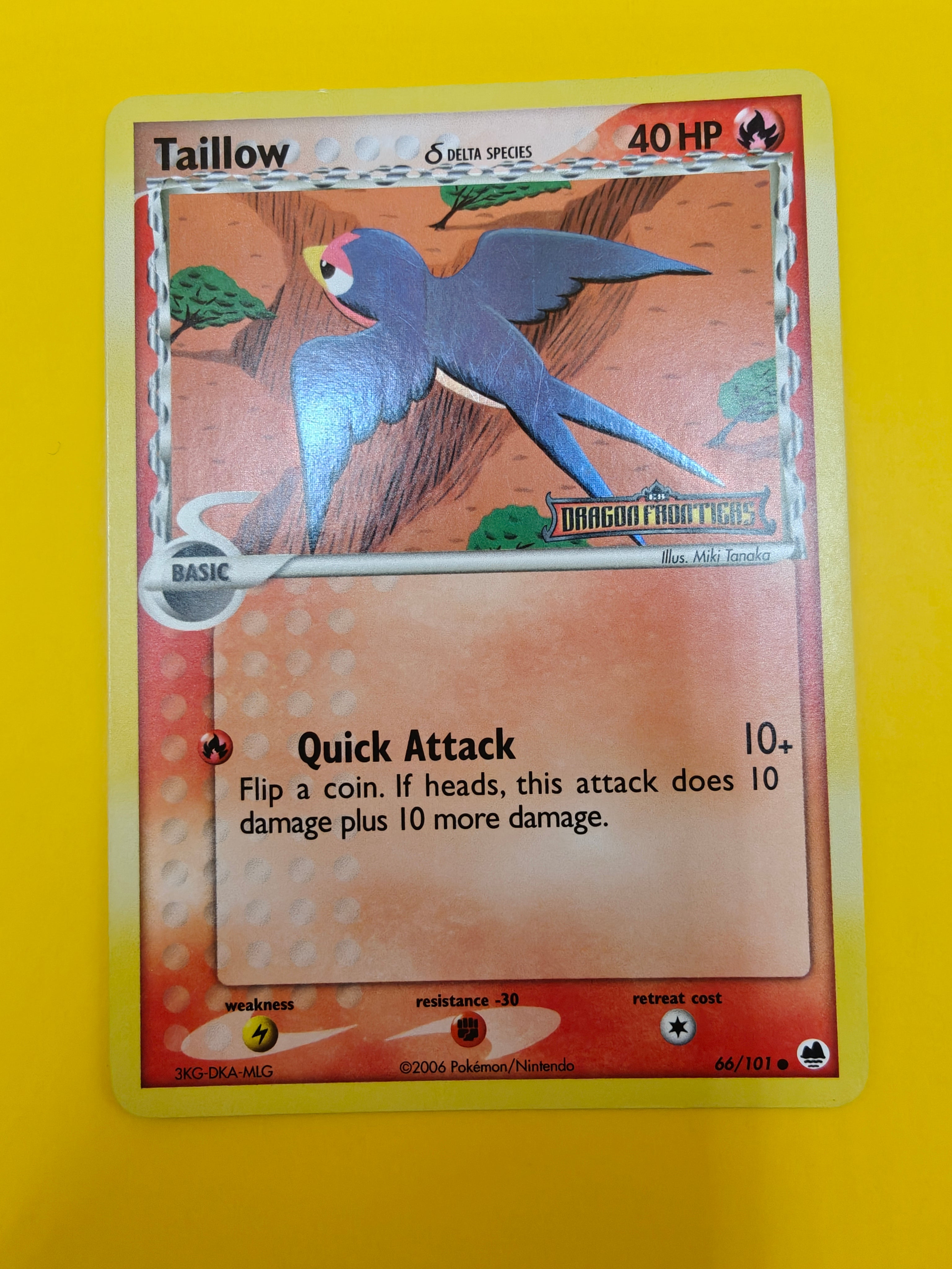 Taillow Delta Species Reverse Holo - EX Dragon Frontiers