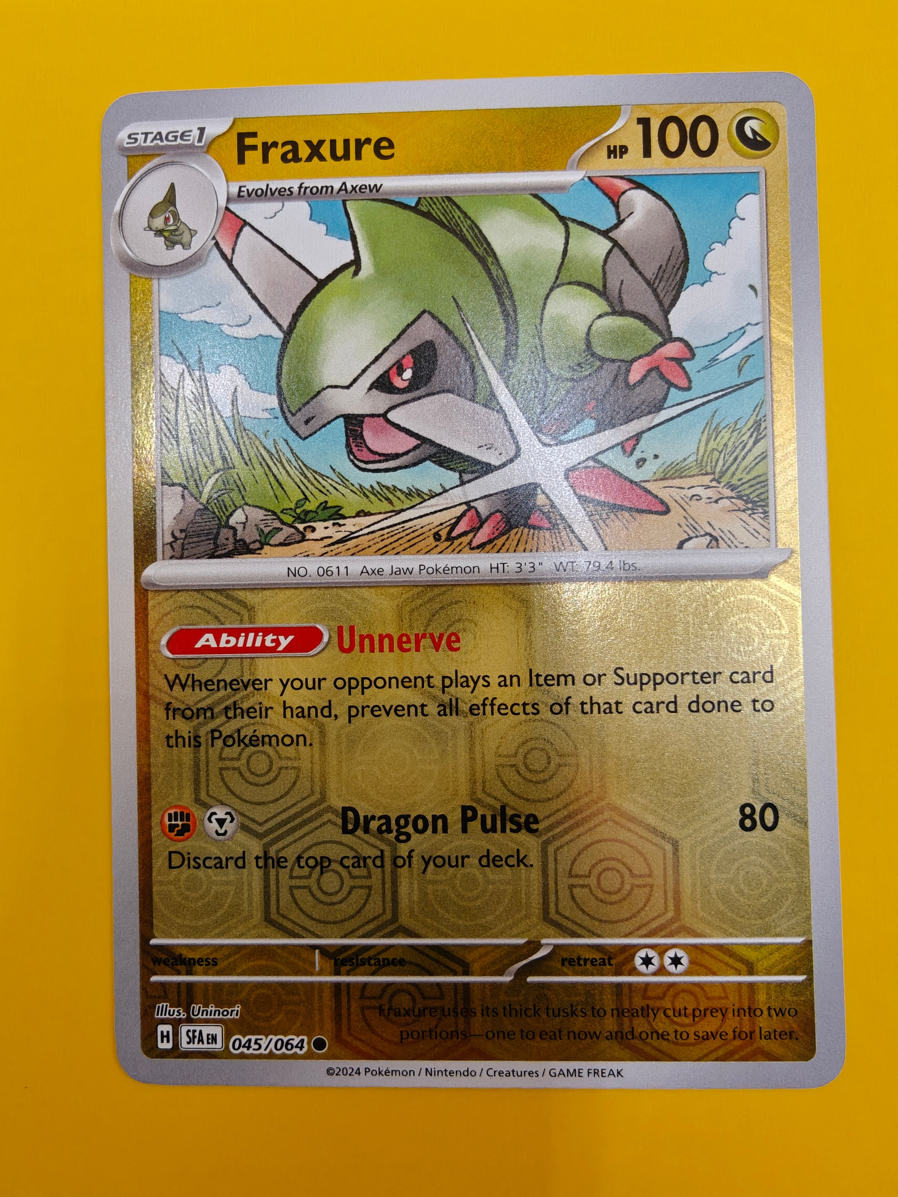 Fraxure Reverse Holo - Shrouded Fable