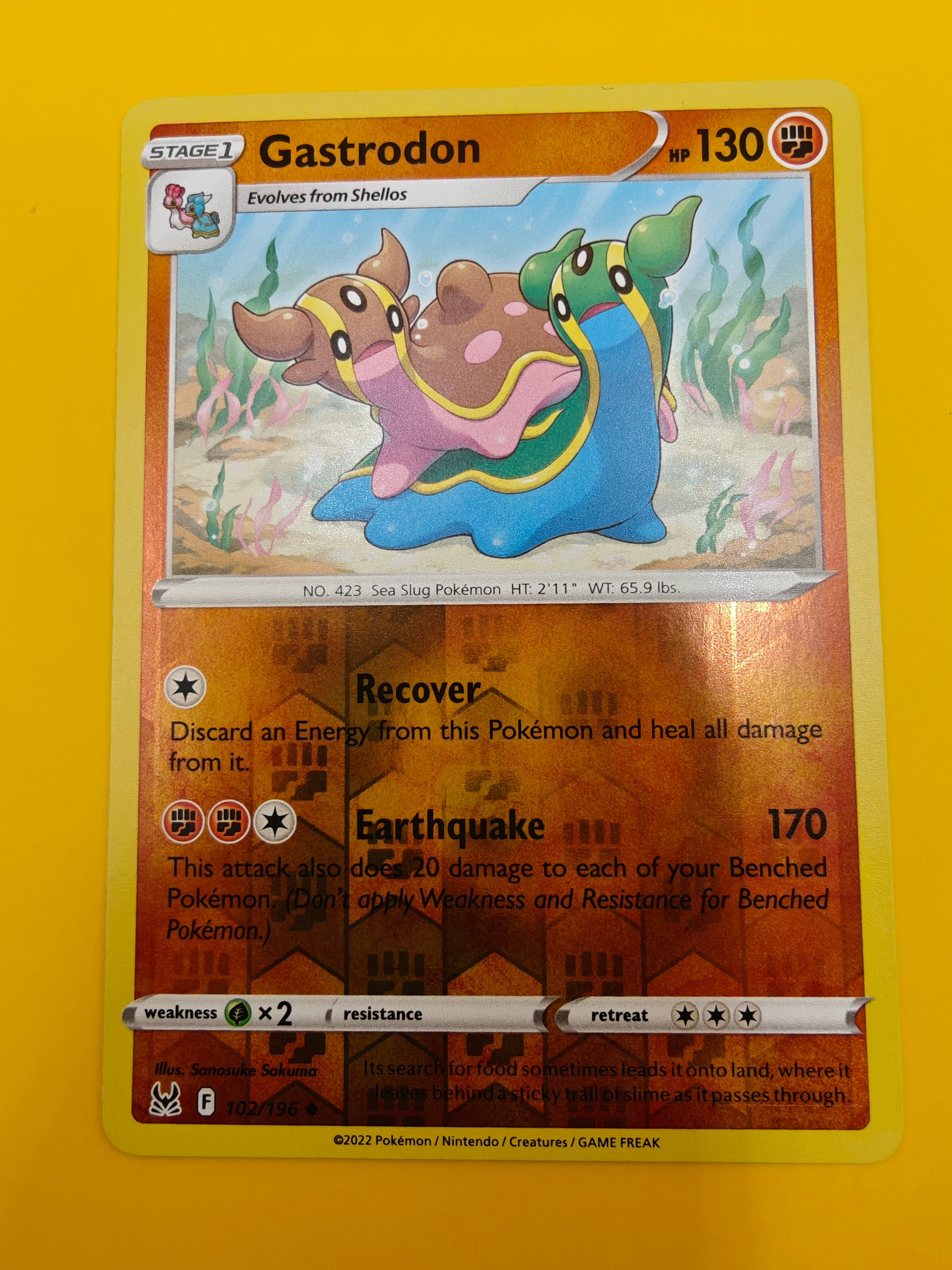 Gastrodon Reverse Holo - Lost Origin