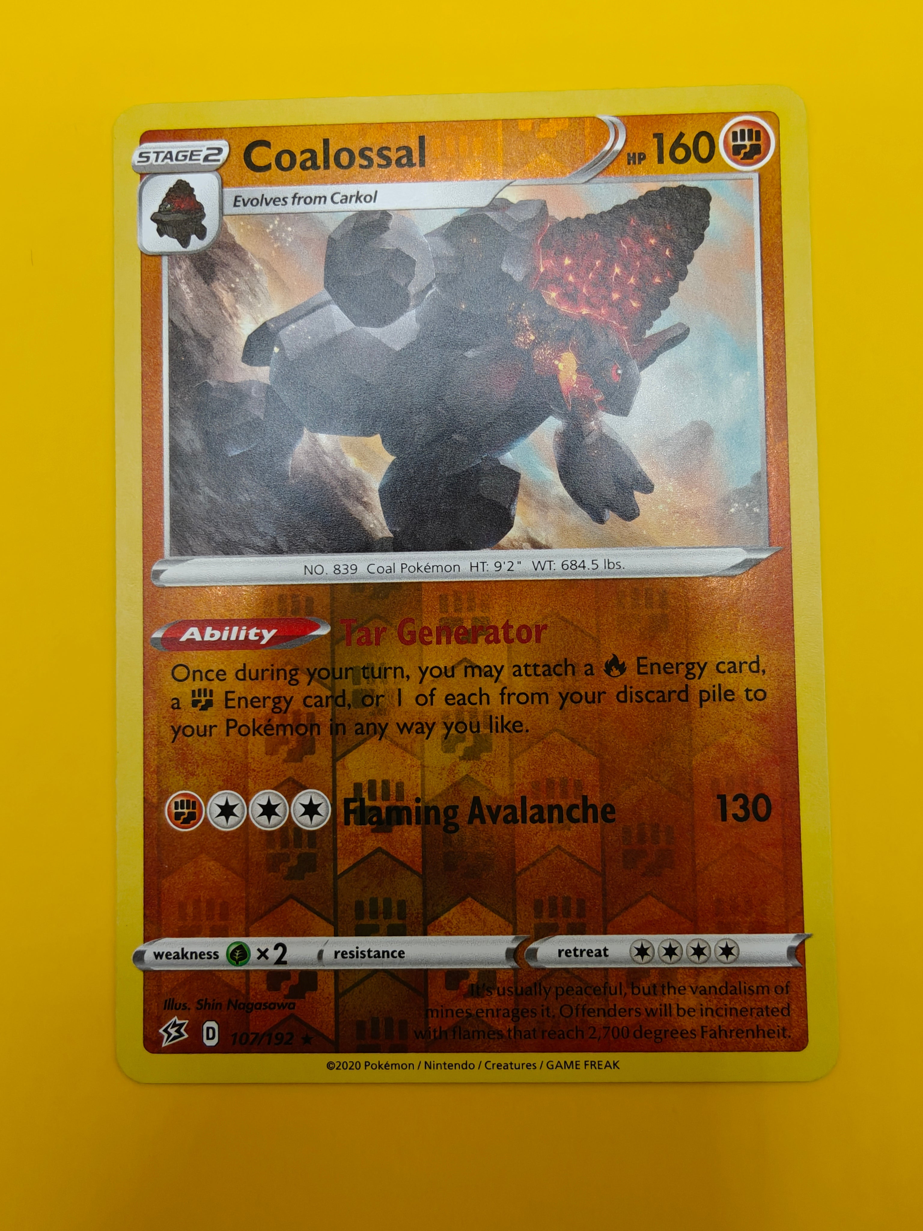 Coalossal Reverse Holo - Rebel Clash