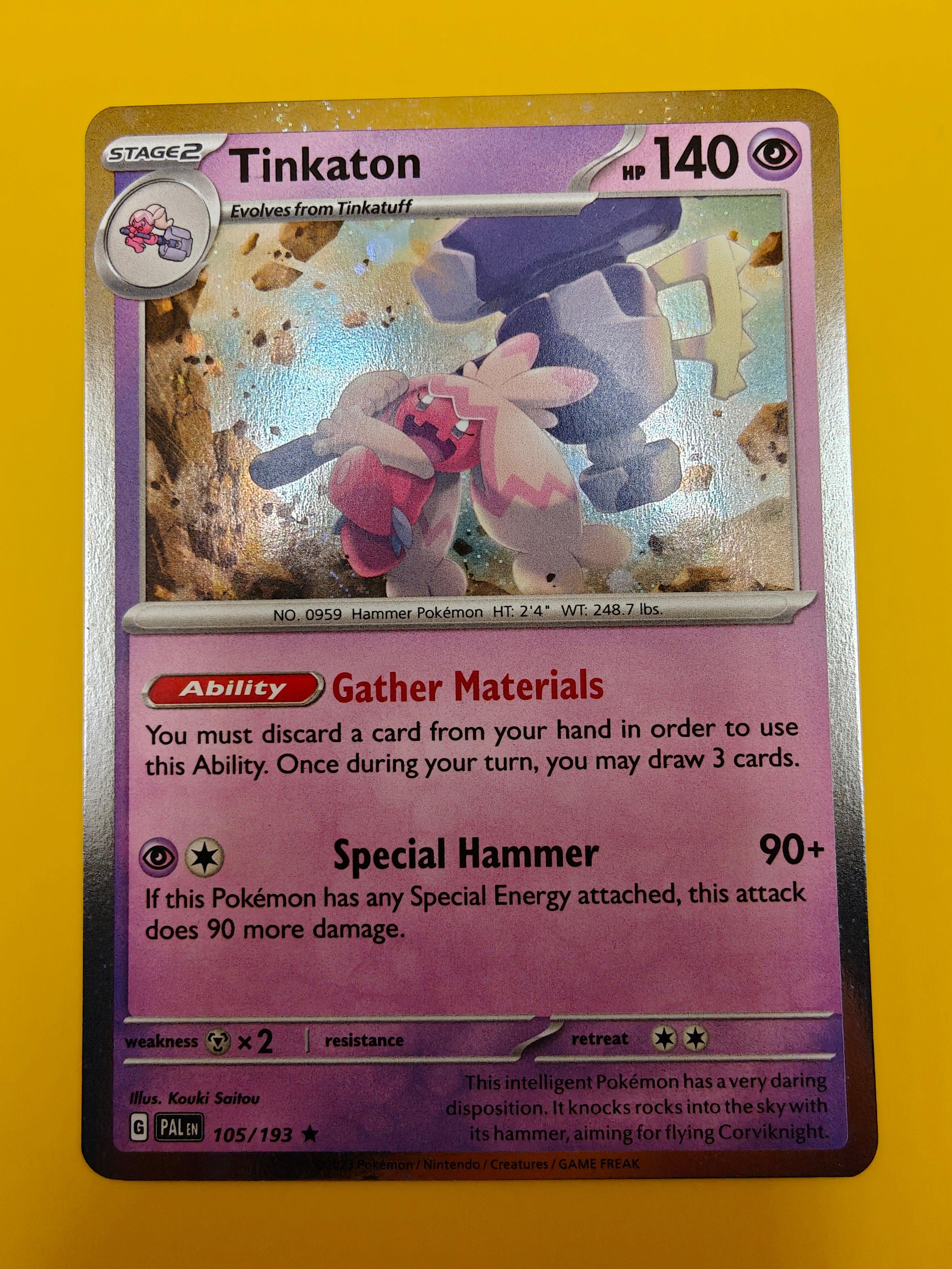 Tinkaton Cosmic Holo - Paldea Evolved