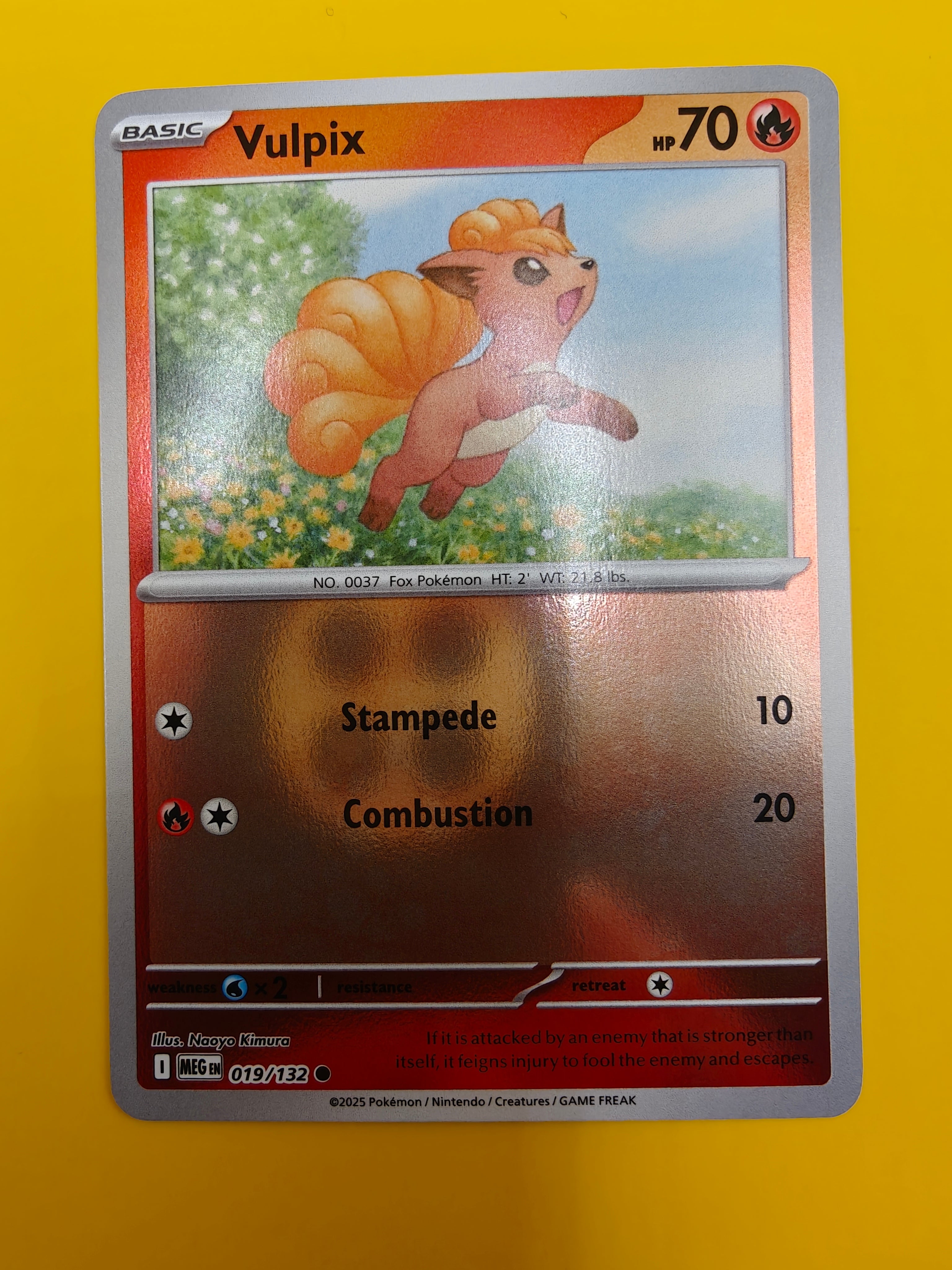 Vulpix Reverse Holo - Mega Evolution Base Set