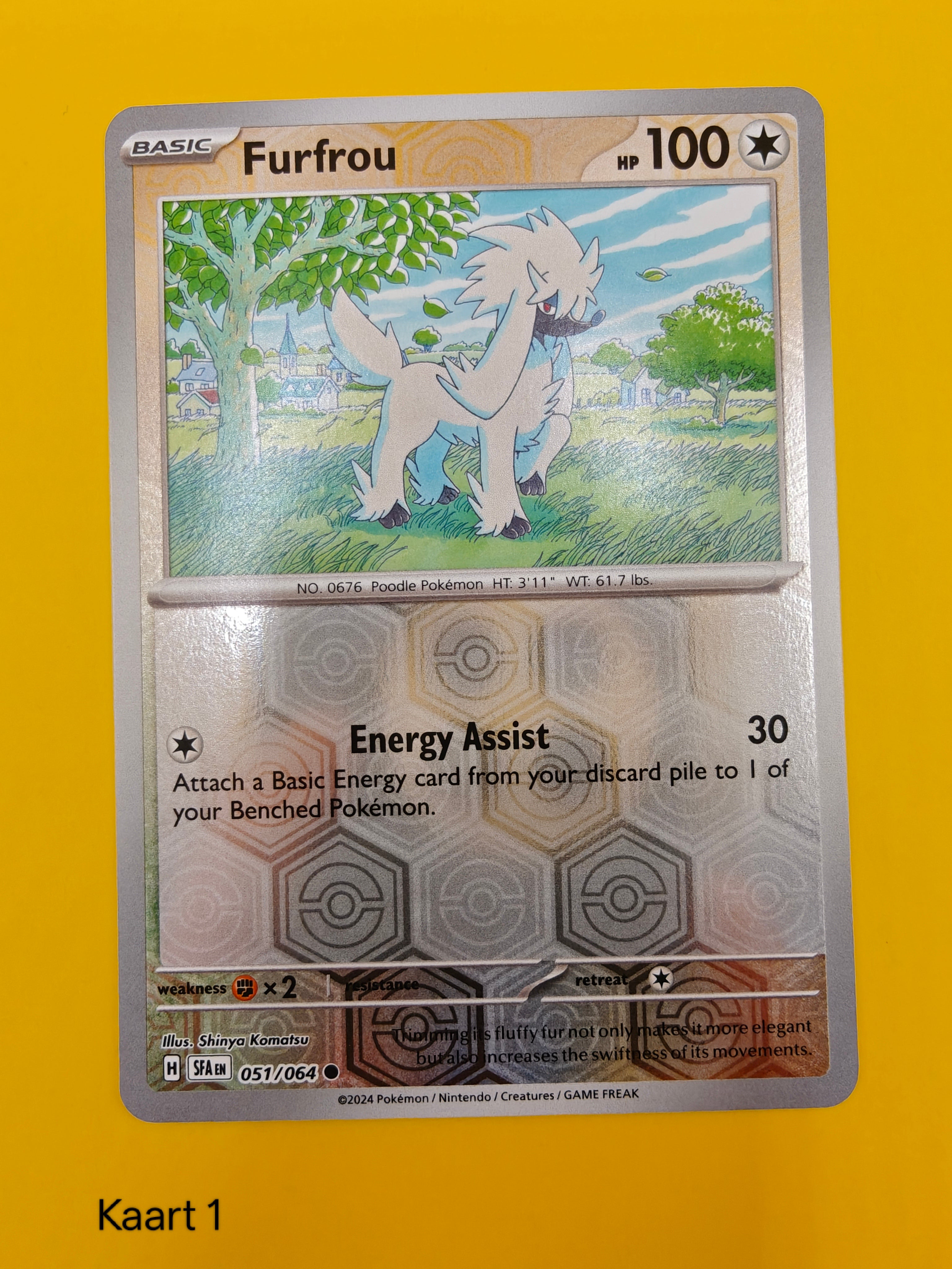 Furfrou Reverse Holo - Shrouded Fable