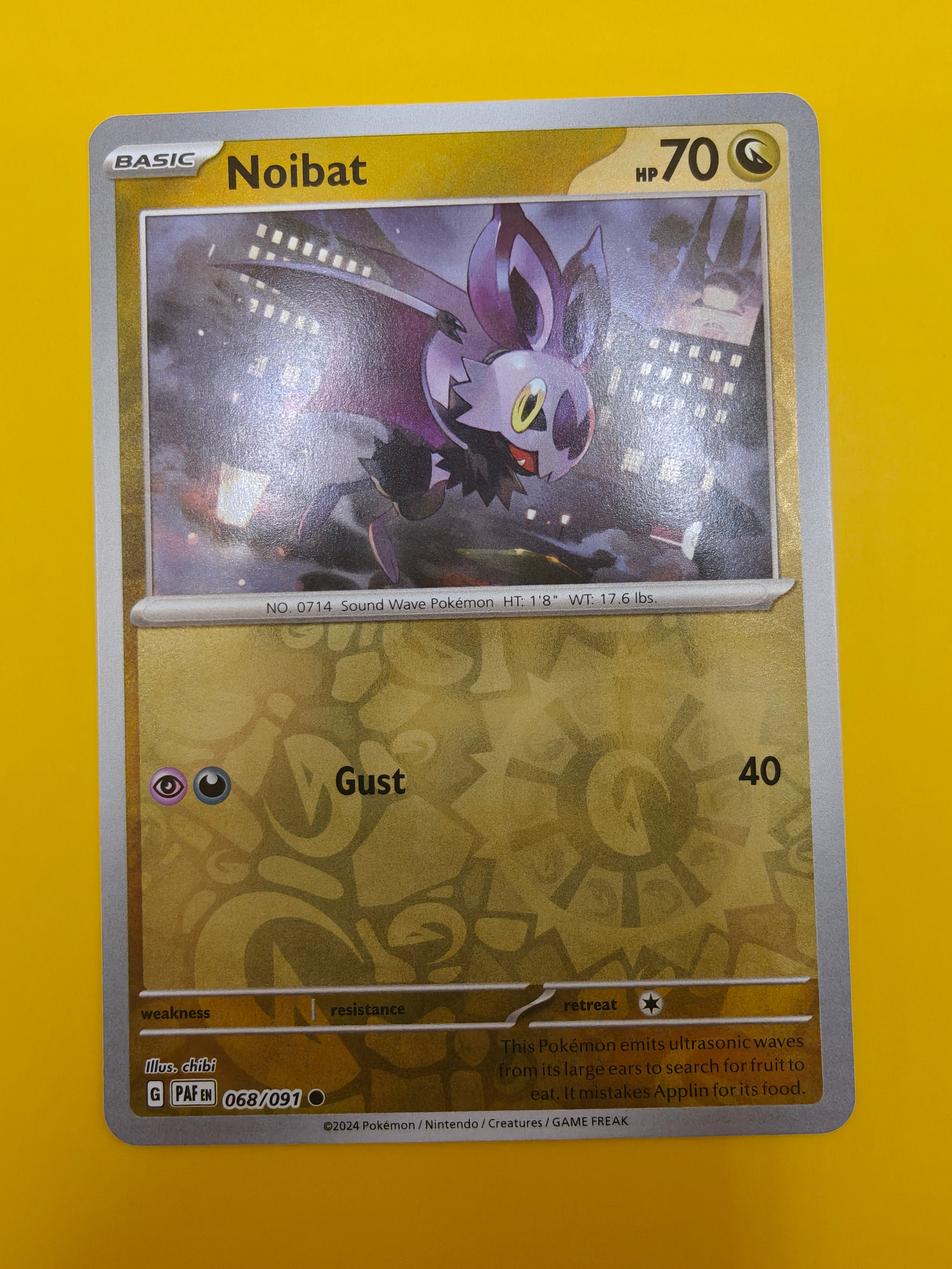 Noibat Reverse Holo - Paldean Fates