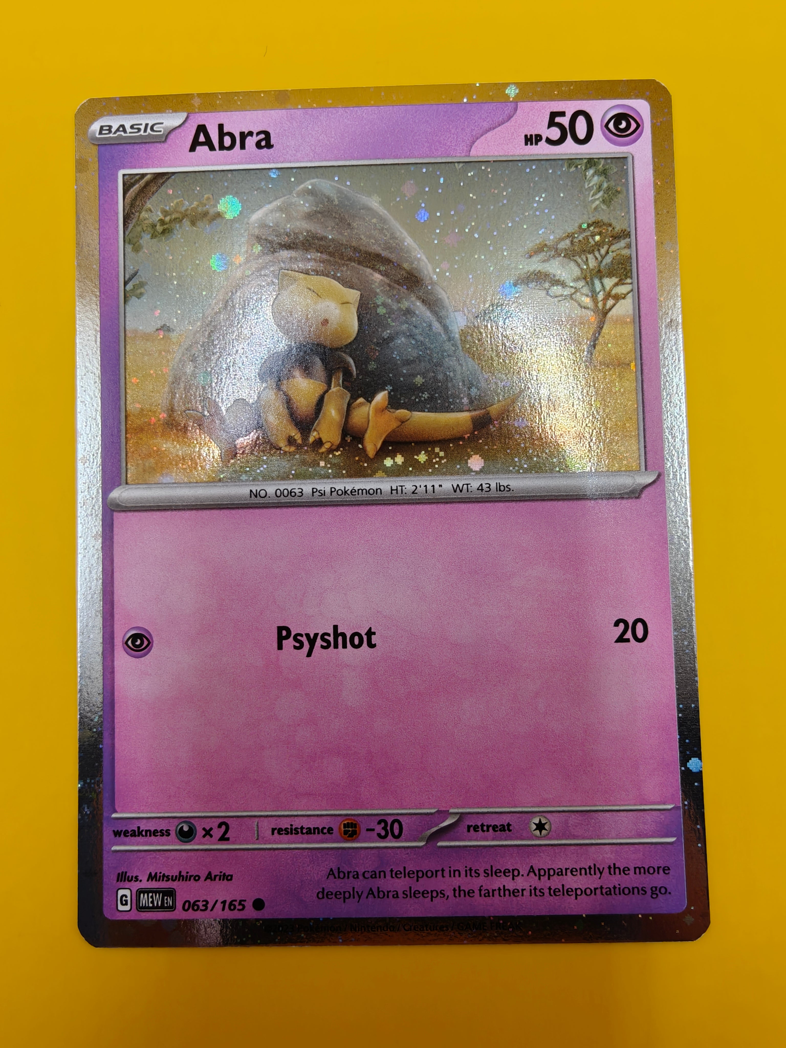 Abra Cosmic Holo - Mew 151