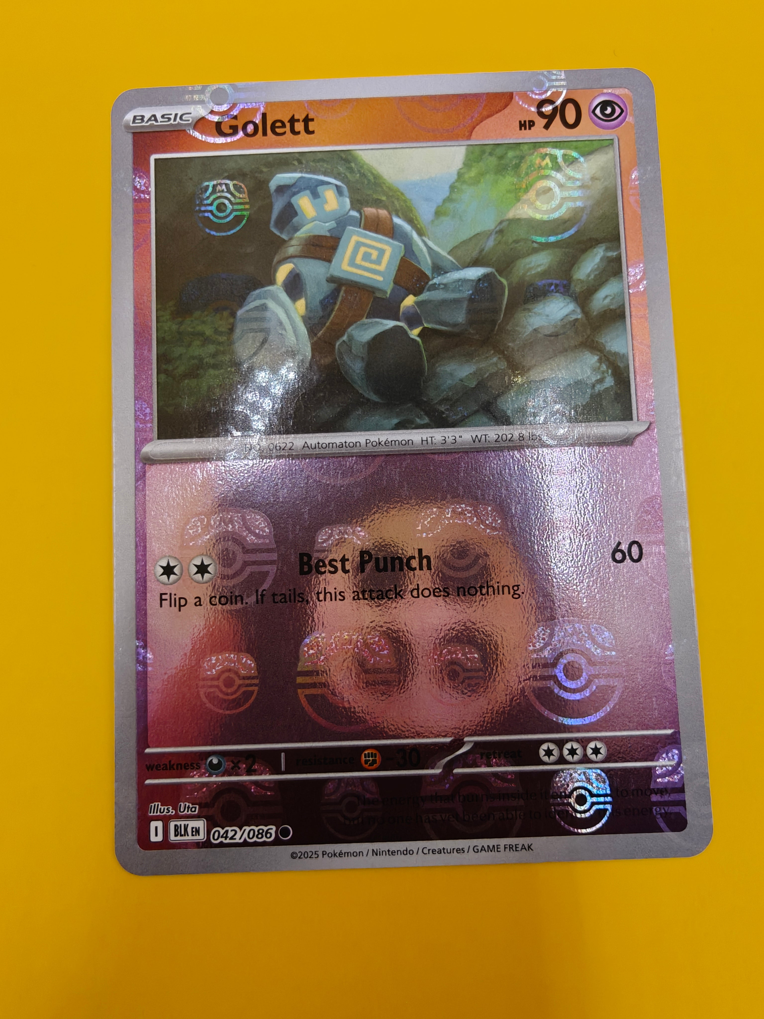 Golett Master Ball - Black Bolt