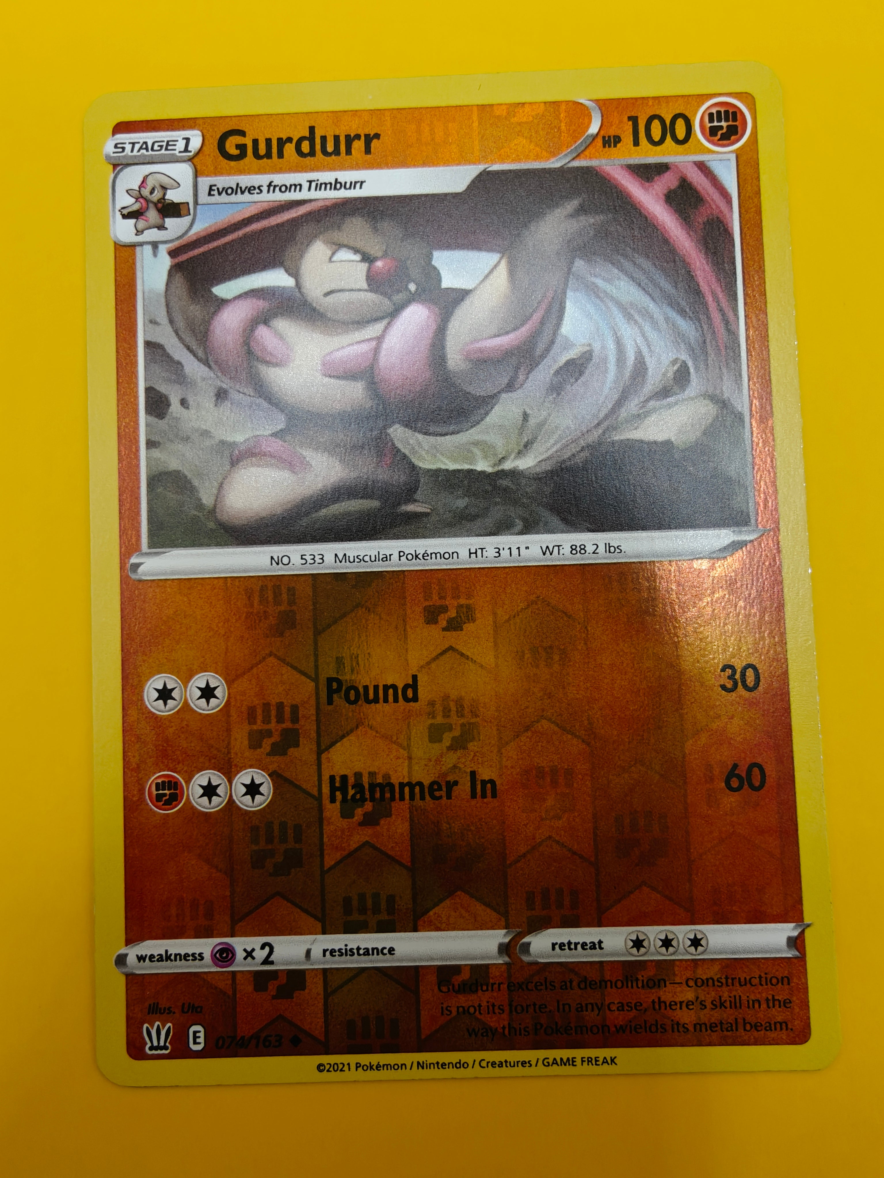 Gurdurr Reverse Holo - Battle Styles