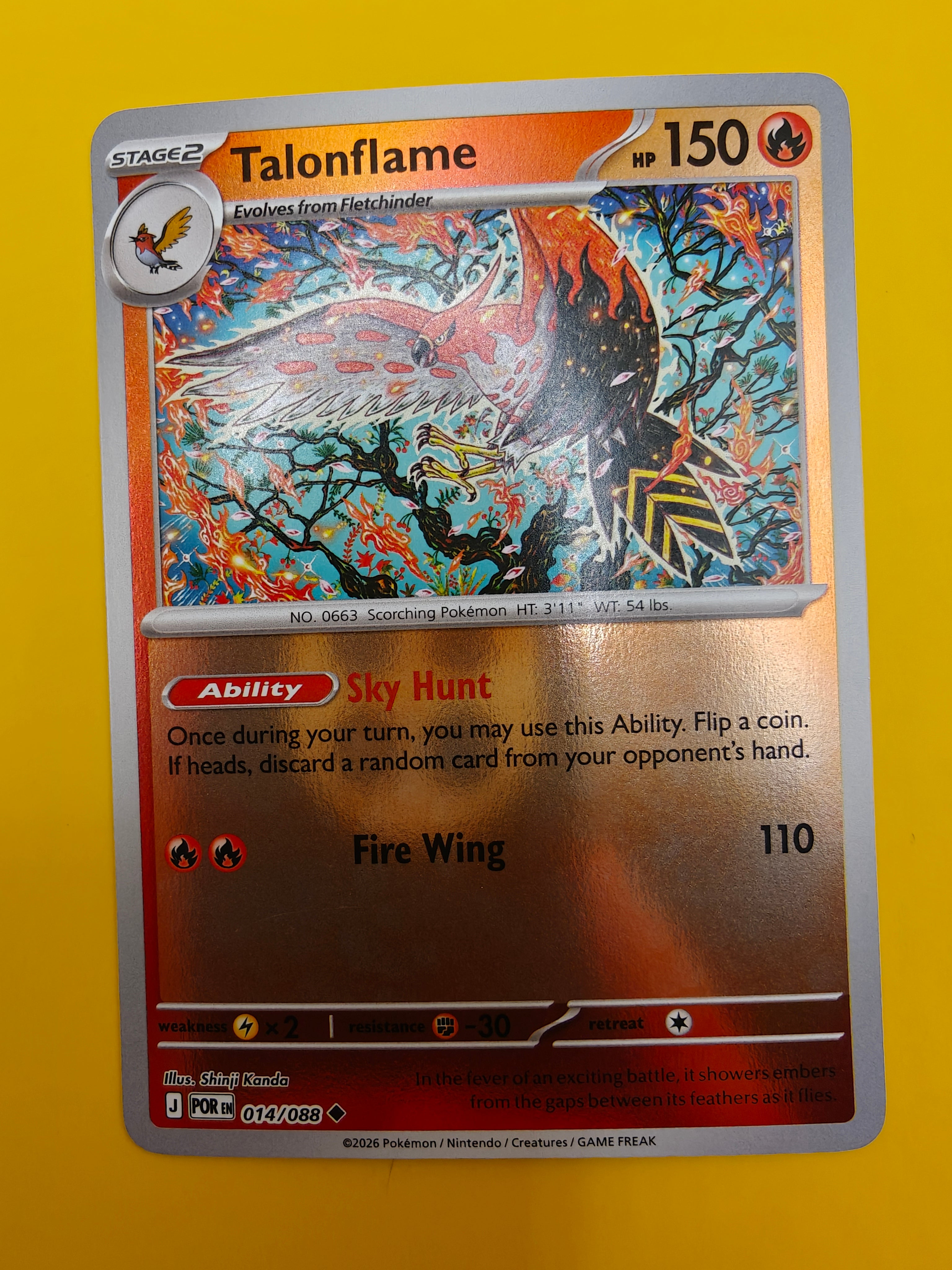 Talonflame Reverse Holo - Perfect Order