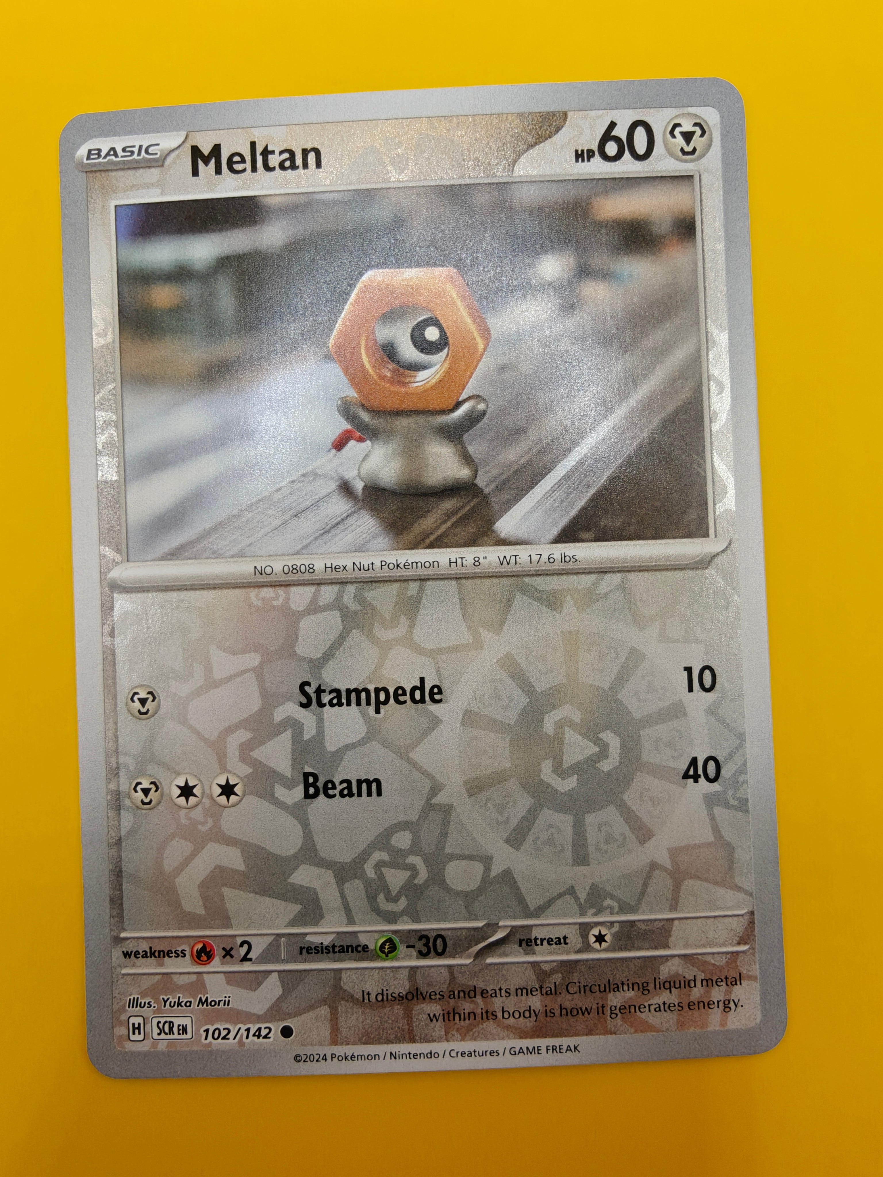 Meltan Reverse Holo - Stellar Crown