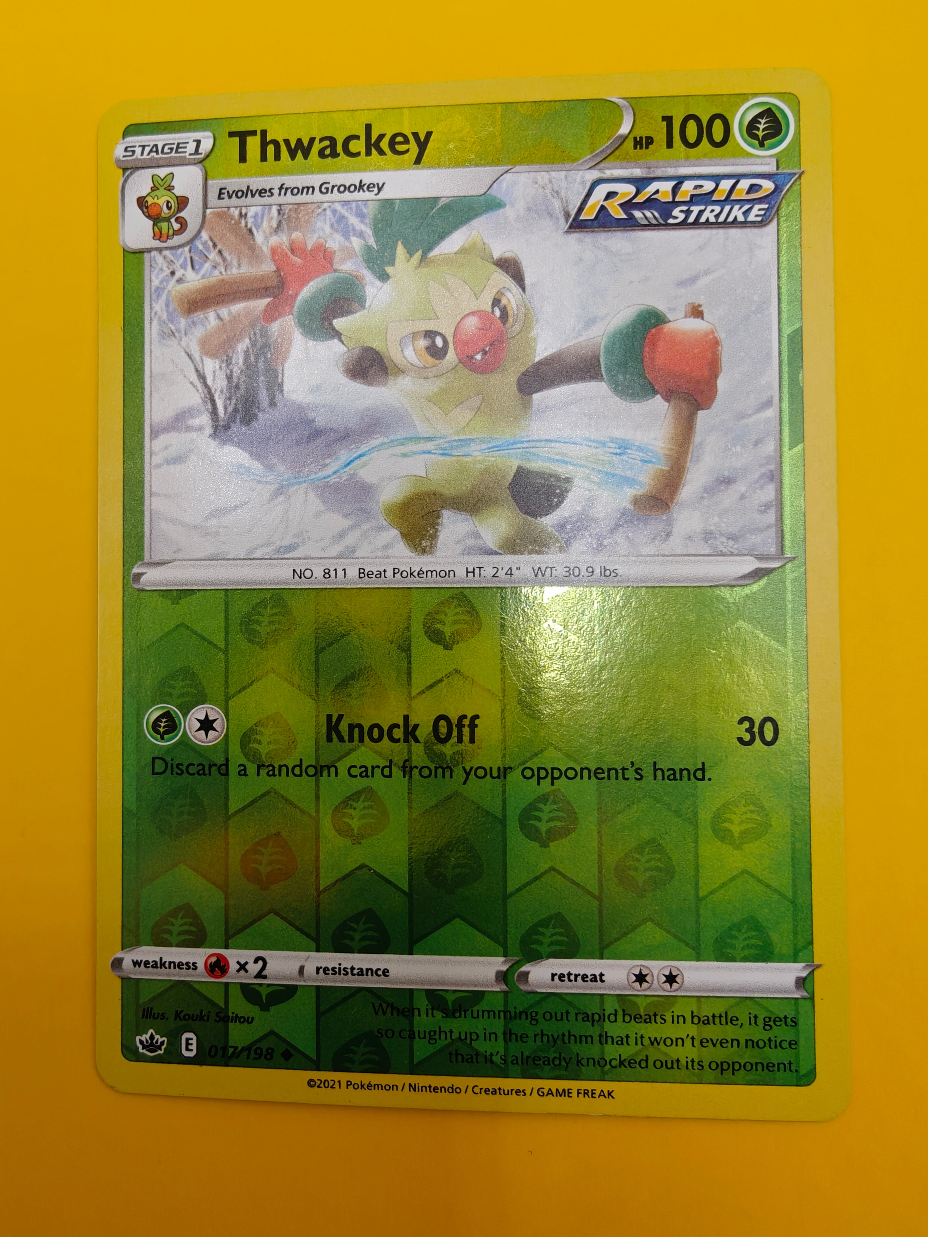 Thwackey Reverse Holo - Chilling Reign