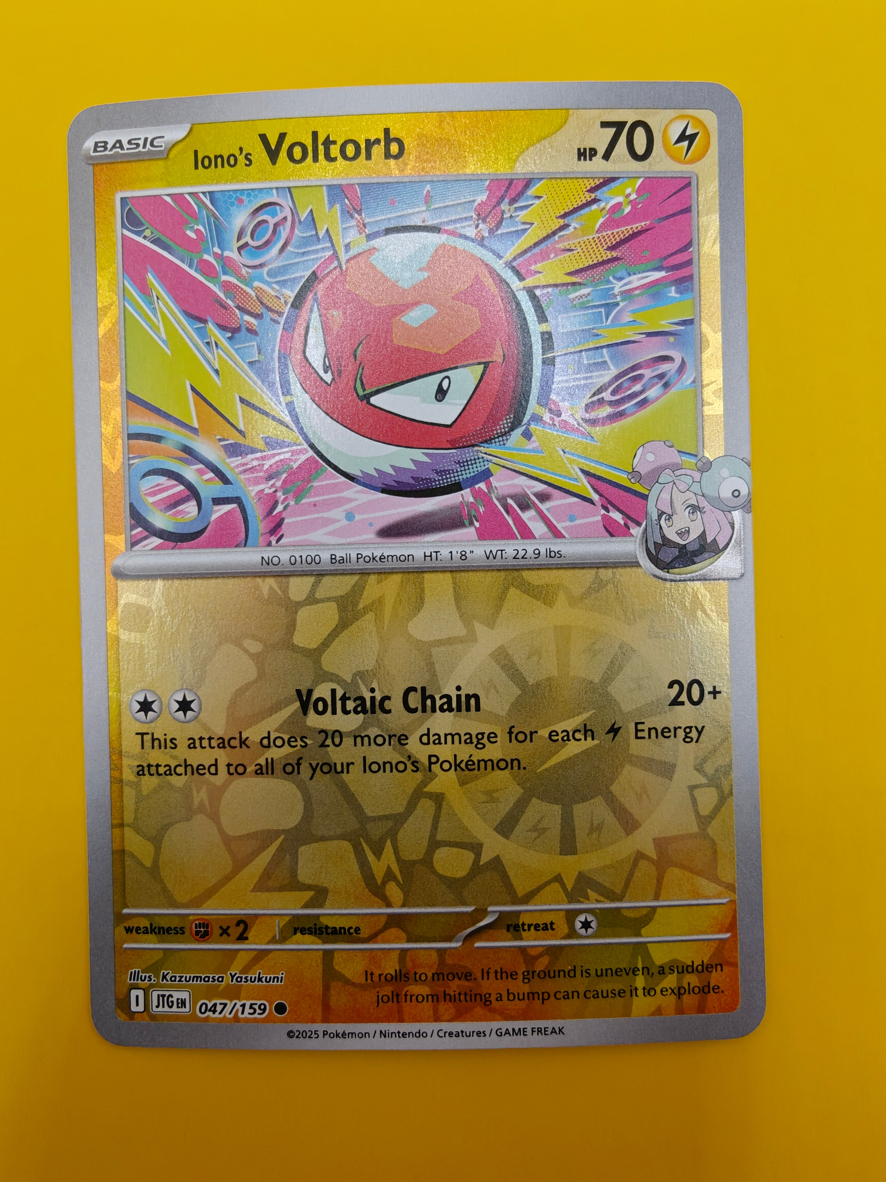 Iono's Voltorb Reverse Holo - Journey Together