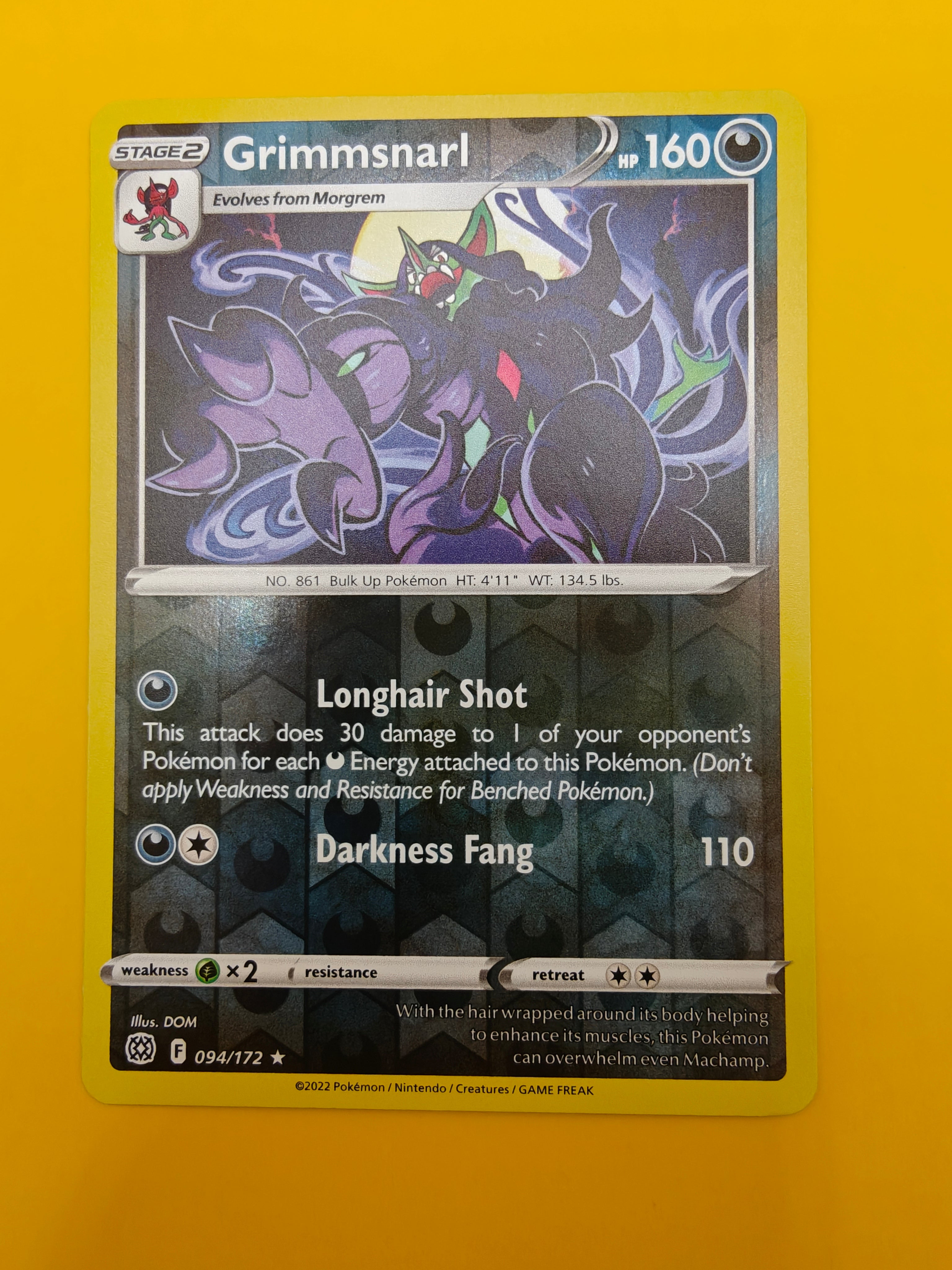 Grimmsnarl Reverse Holo - Brilliant Stars